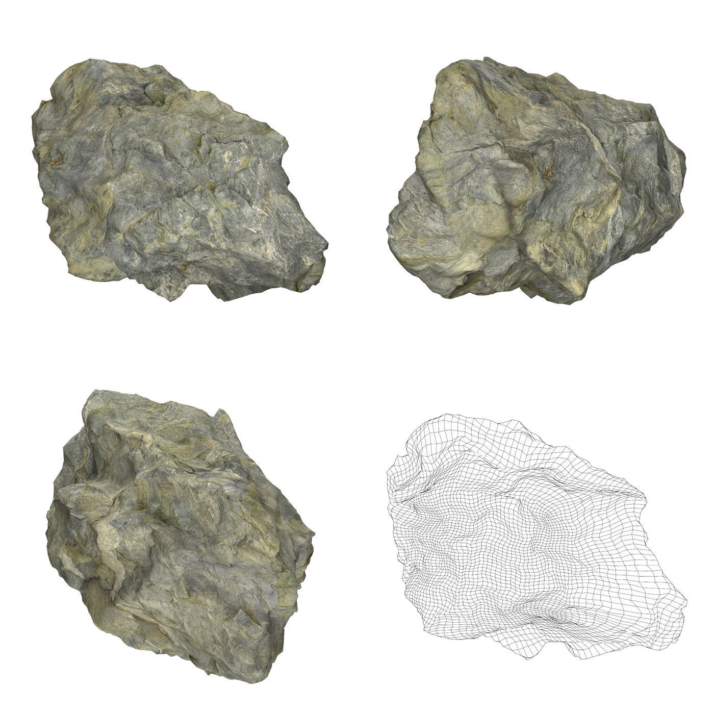 Natural Stone Collection Low-poly 3D model_3