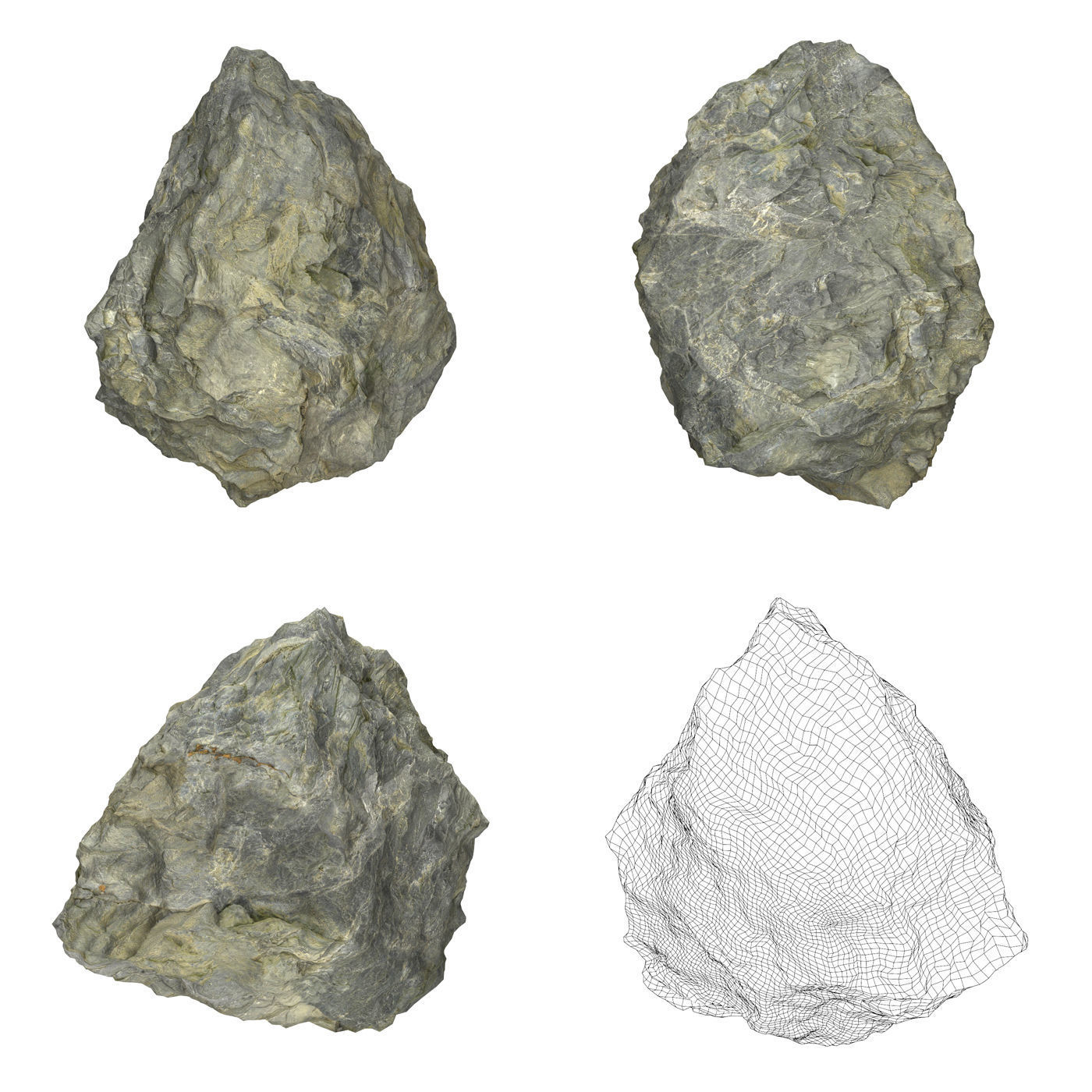 Natural Stone Collection Low-poly 3D model_5