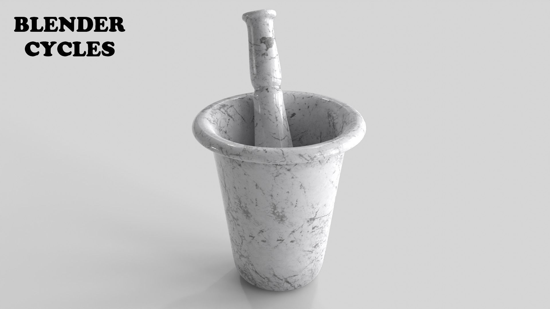 Mortar And Pestle Low-poly 3D model_17