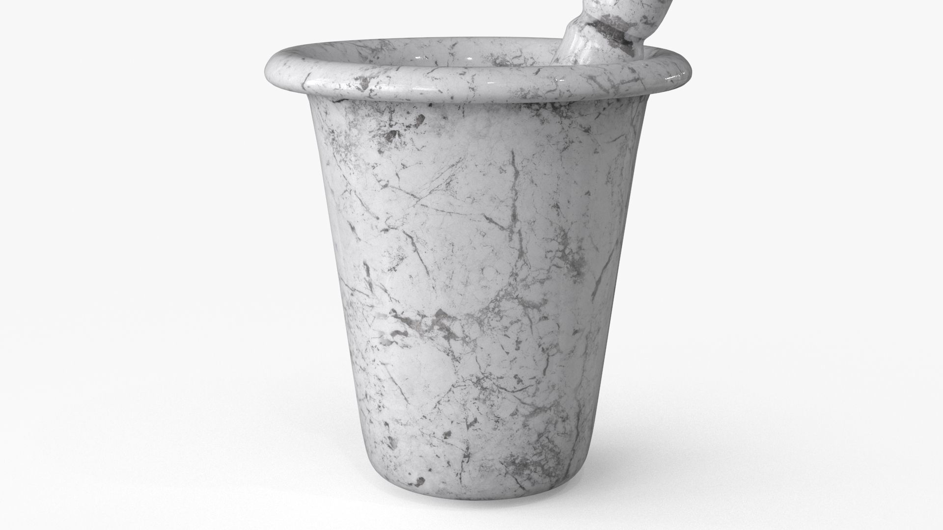 Mortar And Pestle Low-poly 3D model_15