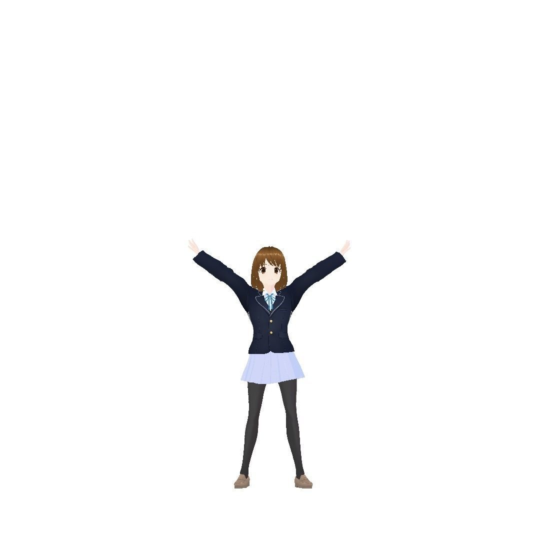 Yuri from K-ON 3D model_3