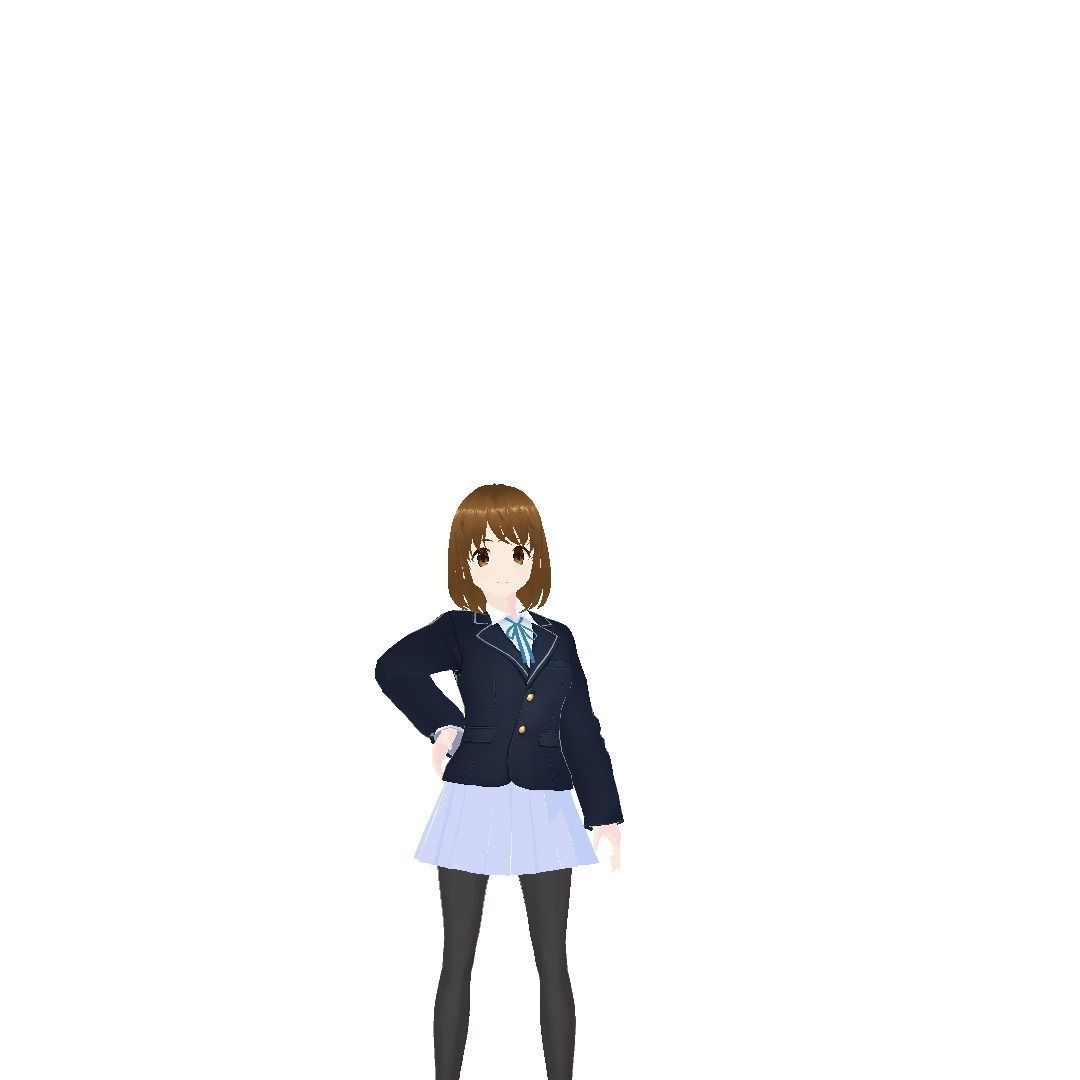 Yuri from K-ON 3D model_2