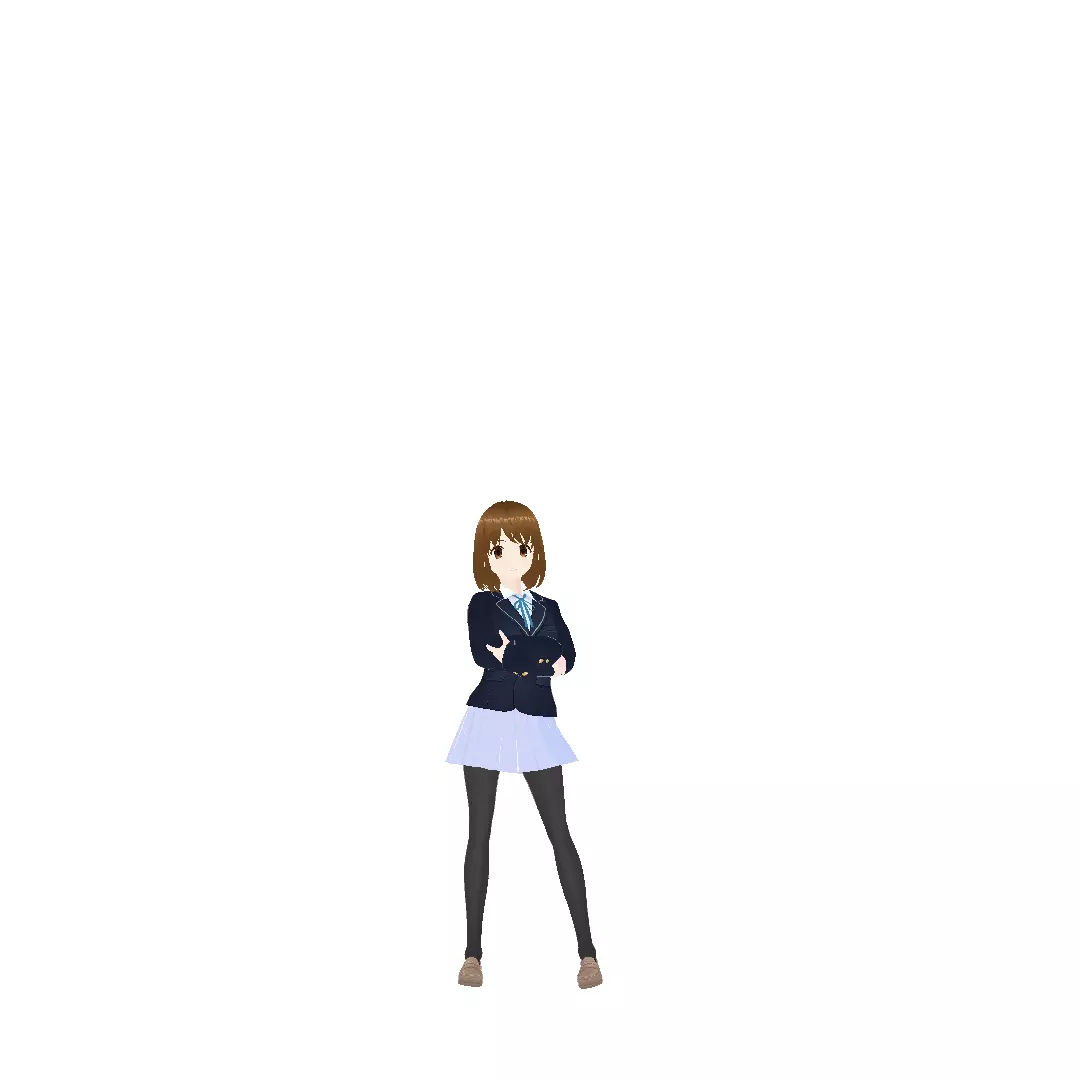 Yuri from K-ON 3D model_0