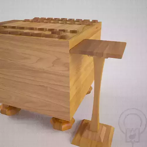 Chess Japanese Shogi - 1 engraved - traditional 3D model