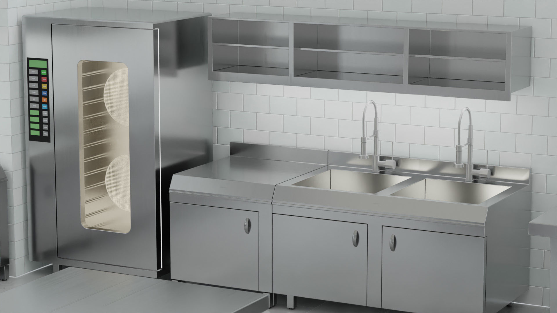 Industrial Kitchen 3D model_3