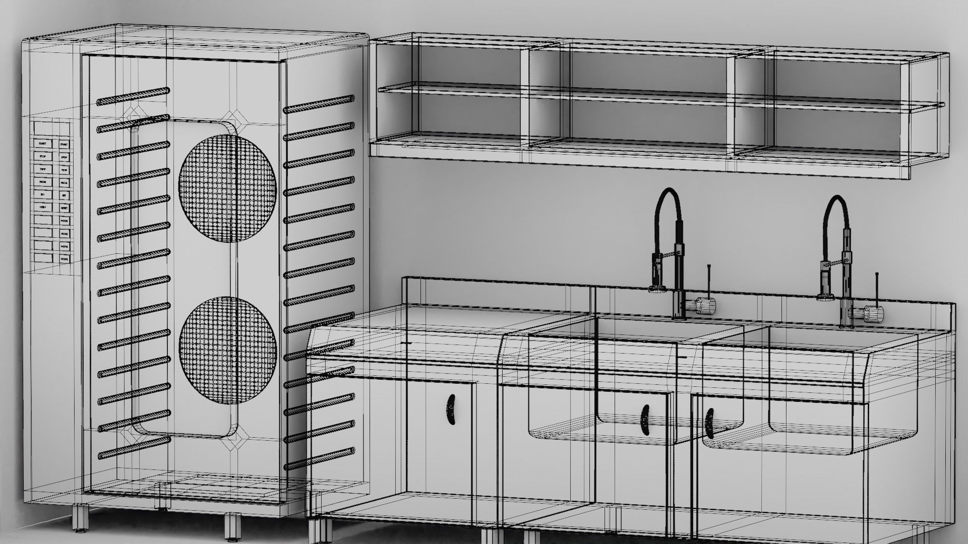 Industrial Kitchen 3D model_13