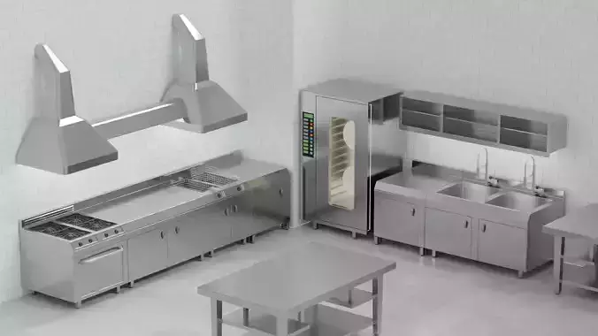 Industrial Kitchen 3D model