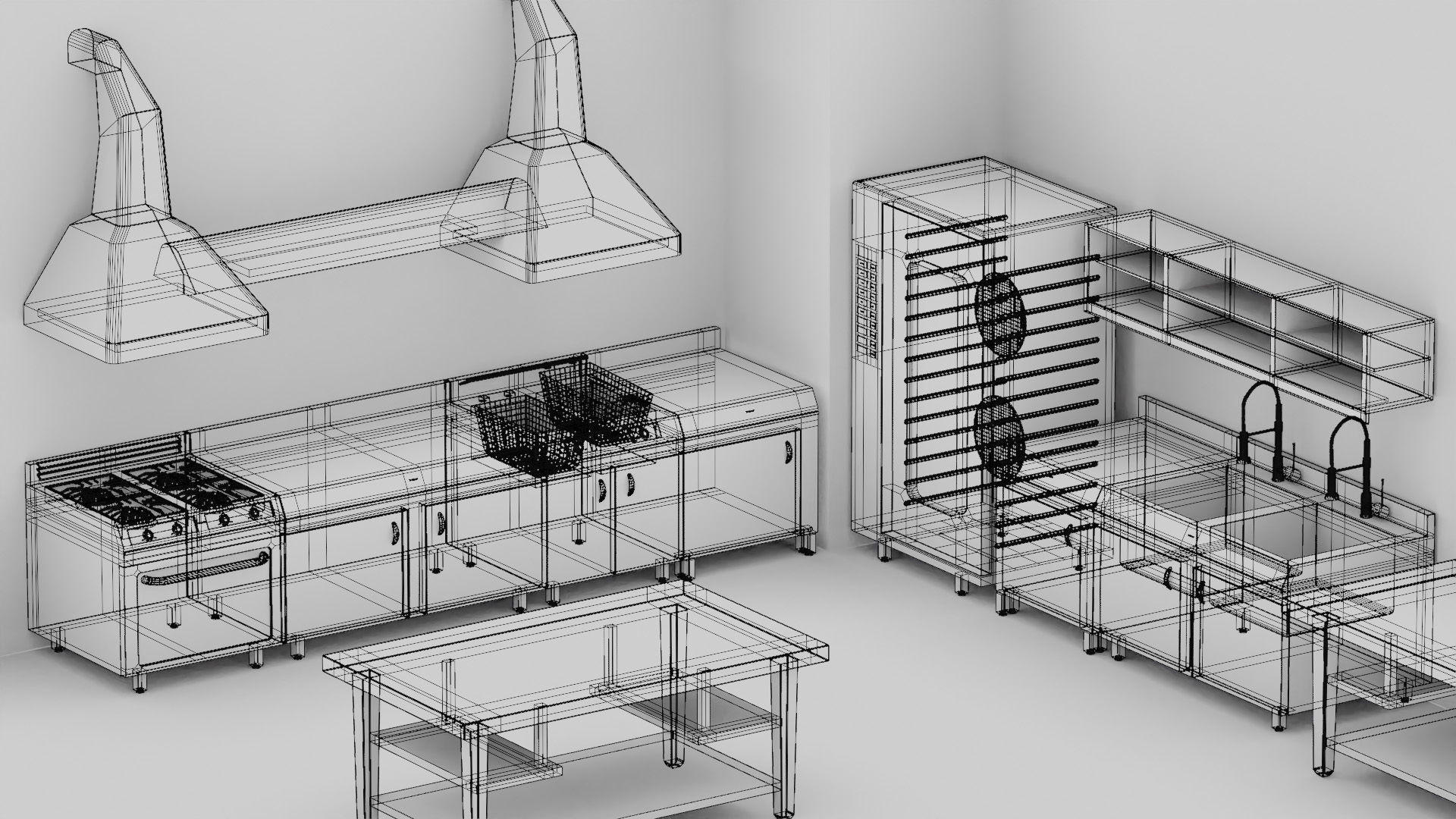 Industrial Kitchen 3D model_11