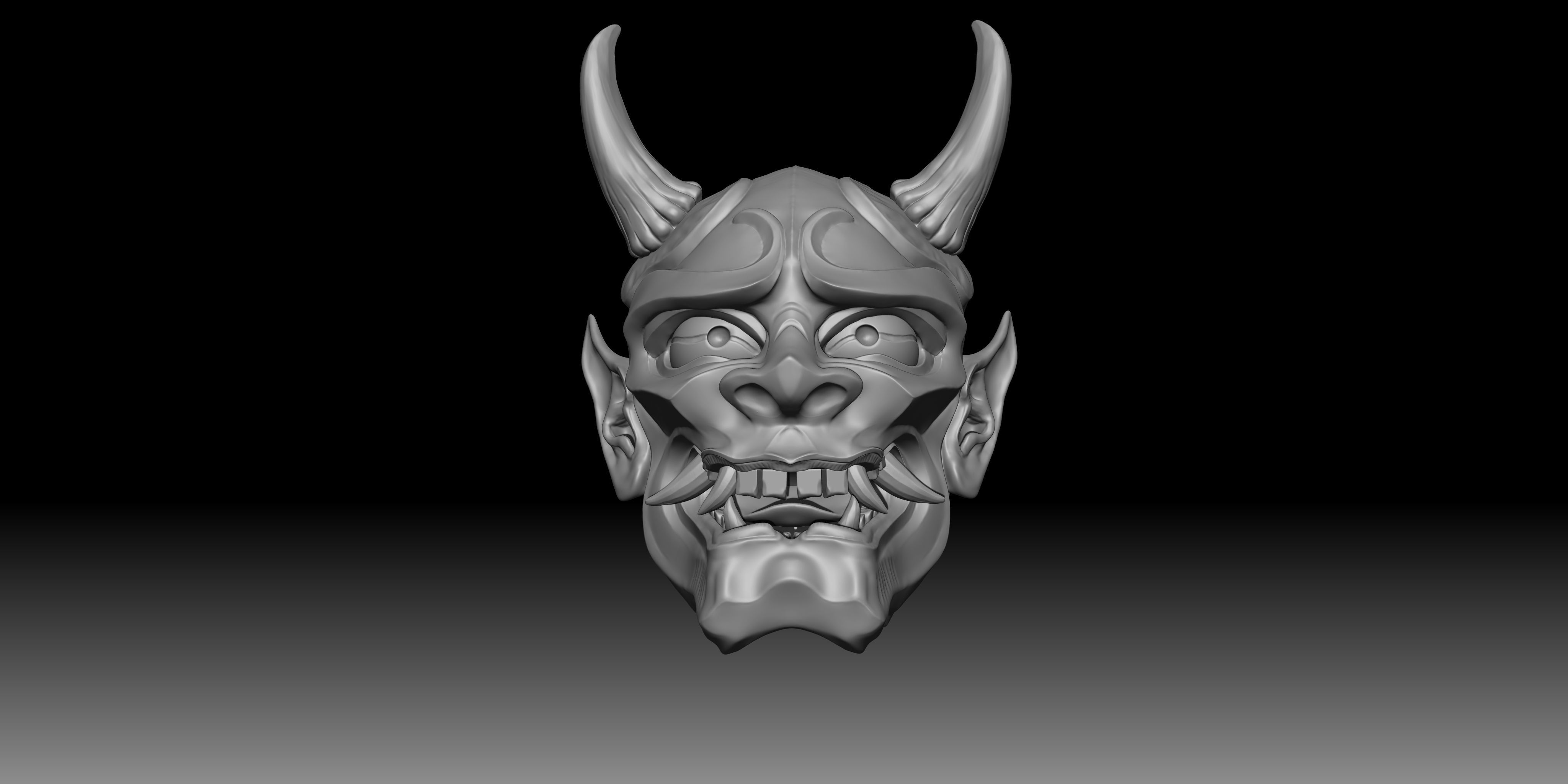 mask  toy  devil  fear  Hard table ratio 3D print model_5