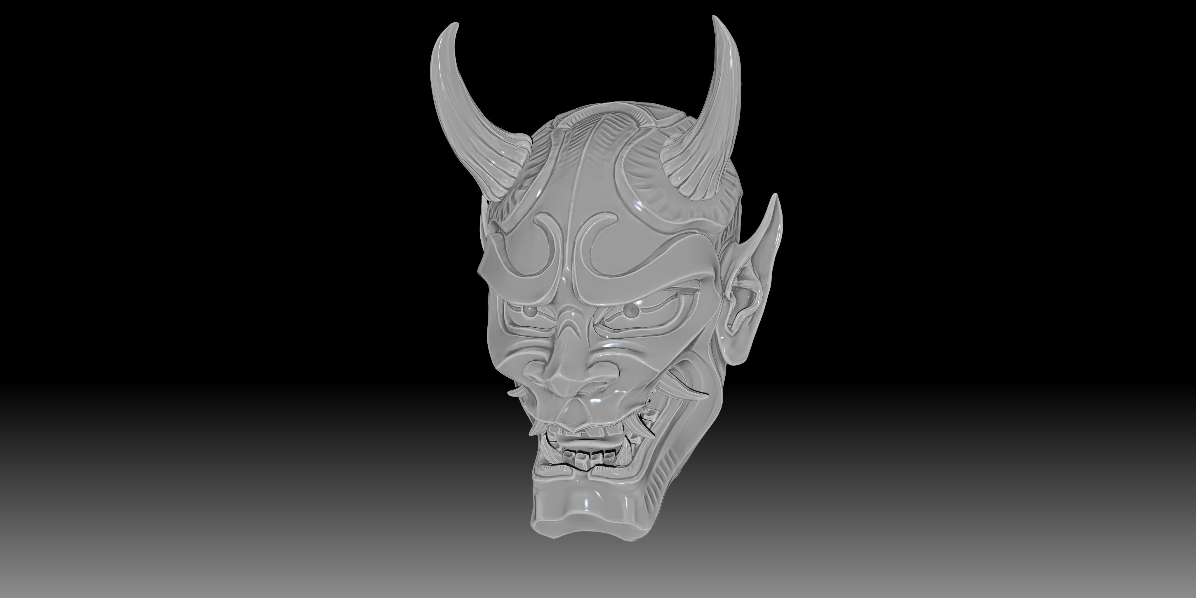 mask  toy  devil  fear  Hard table ratio 3D print model_4