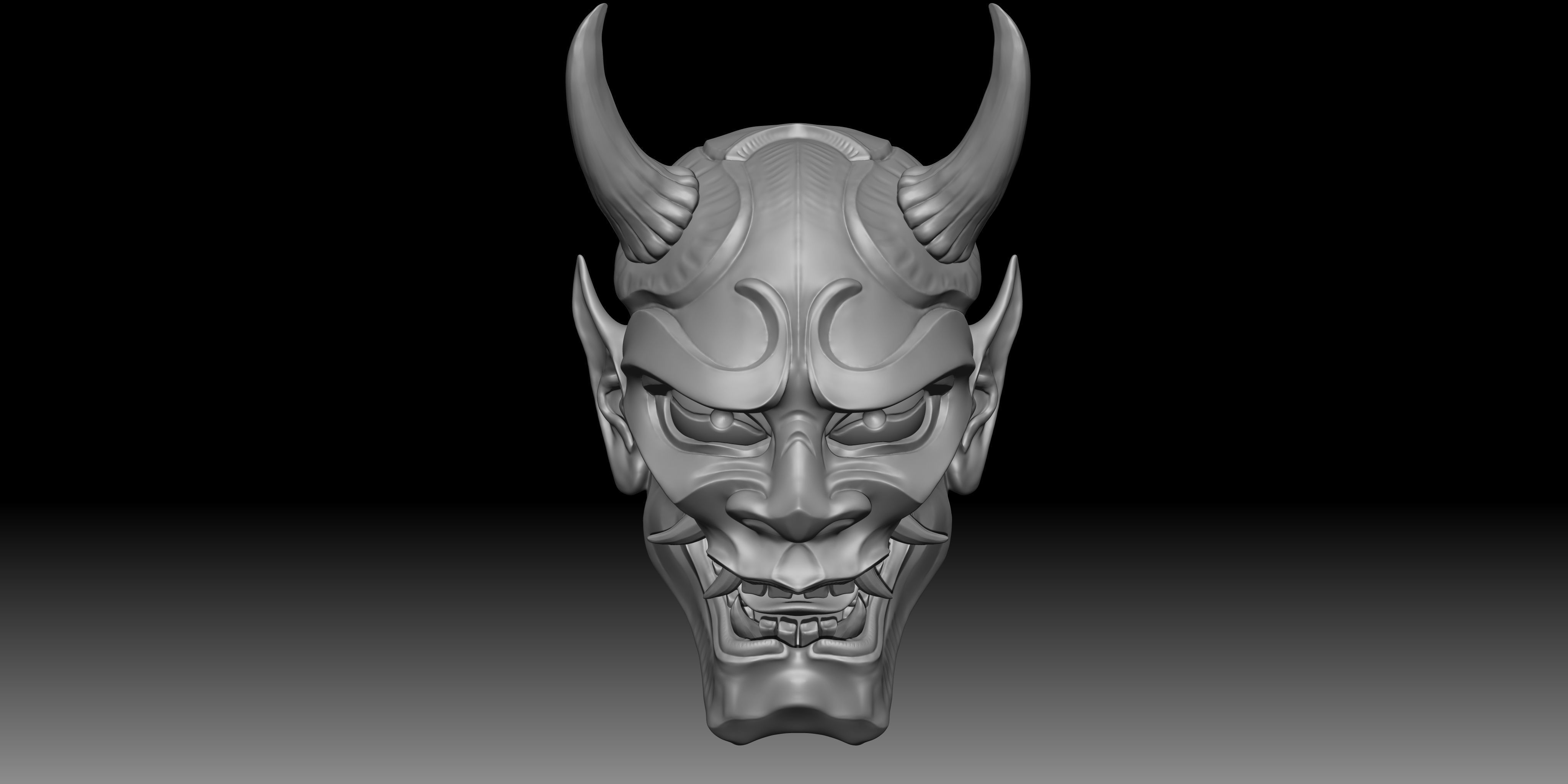 mask  toy  devil  fear  Hard table ratio 3D print model_6