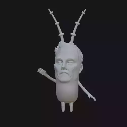 Elon Musk Plankton Tesla Owner and DOGE Boss 3D print model