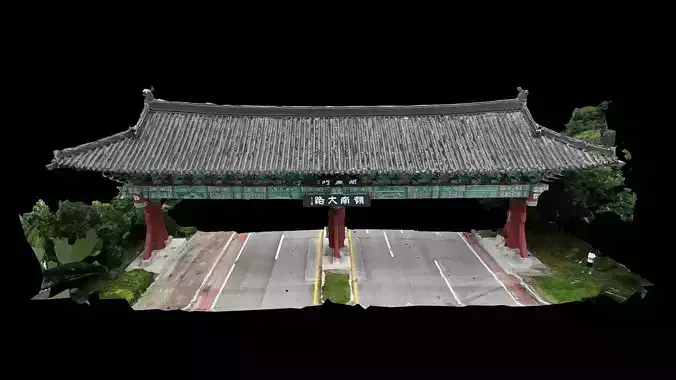 Asian Temple Enterance 3D model
