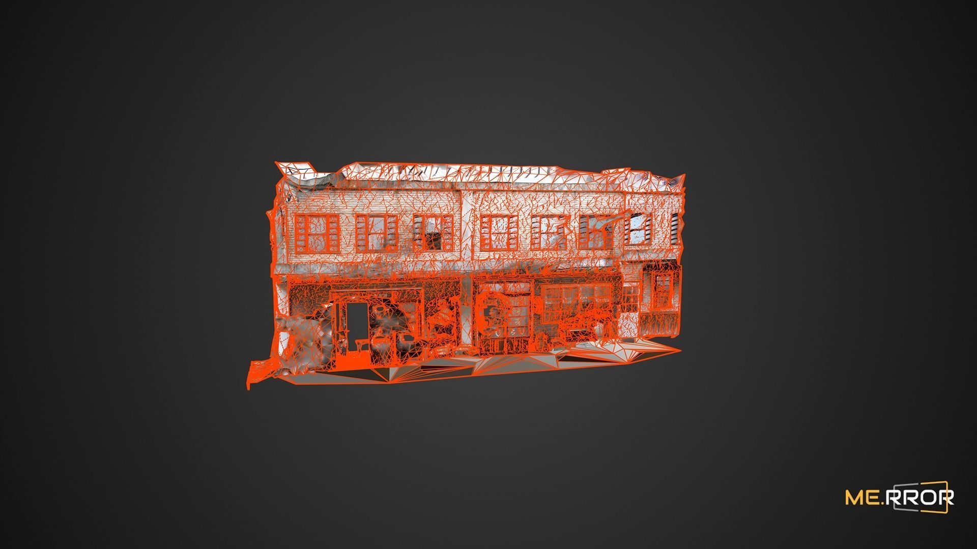 Old Asian Building 2 3D model_4