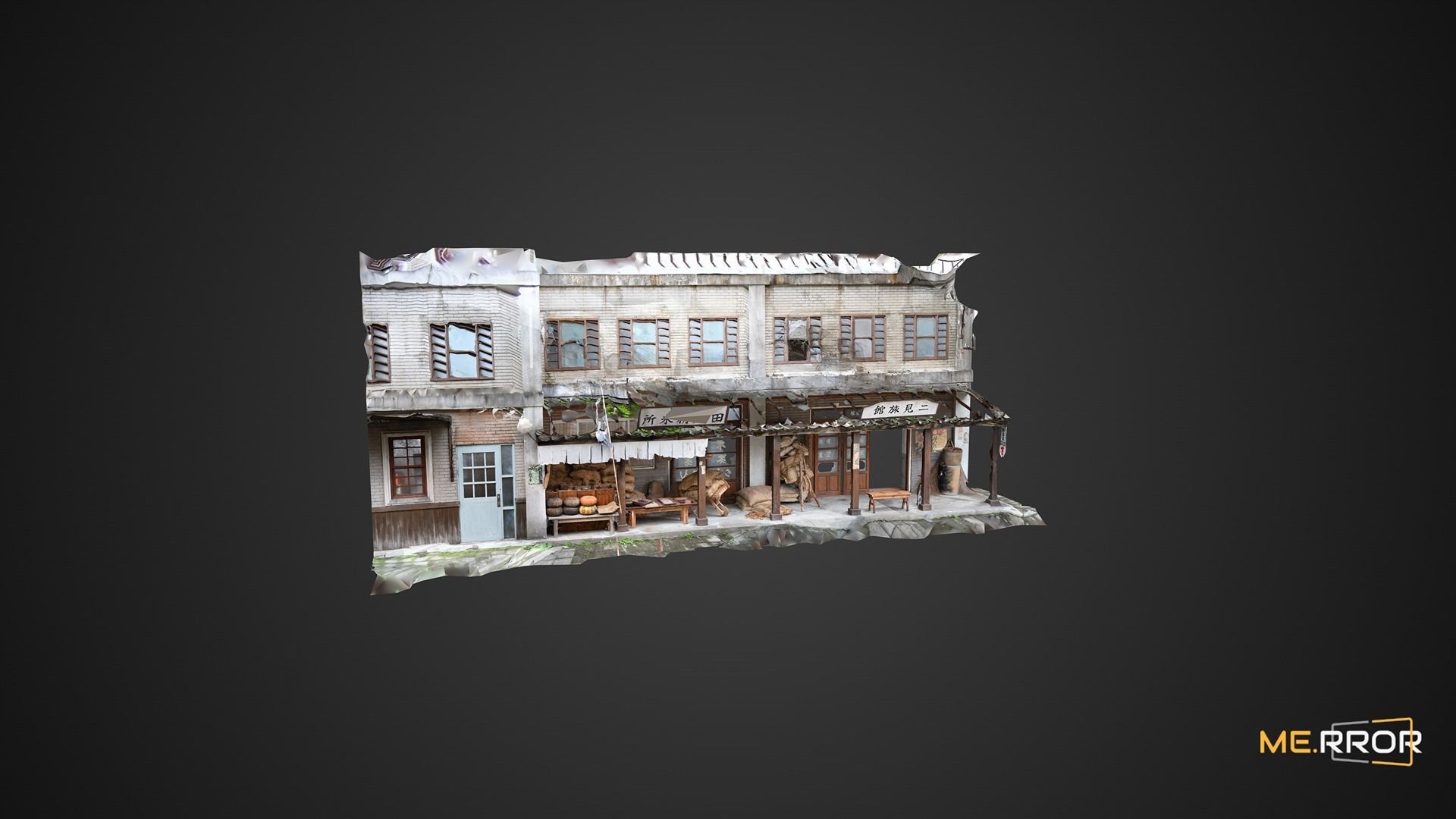 Old Asian Building 2 3D model_1