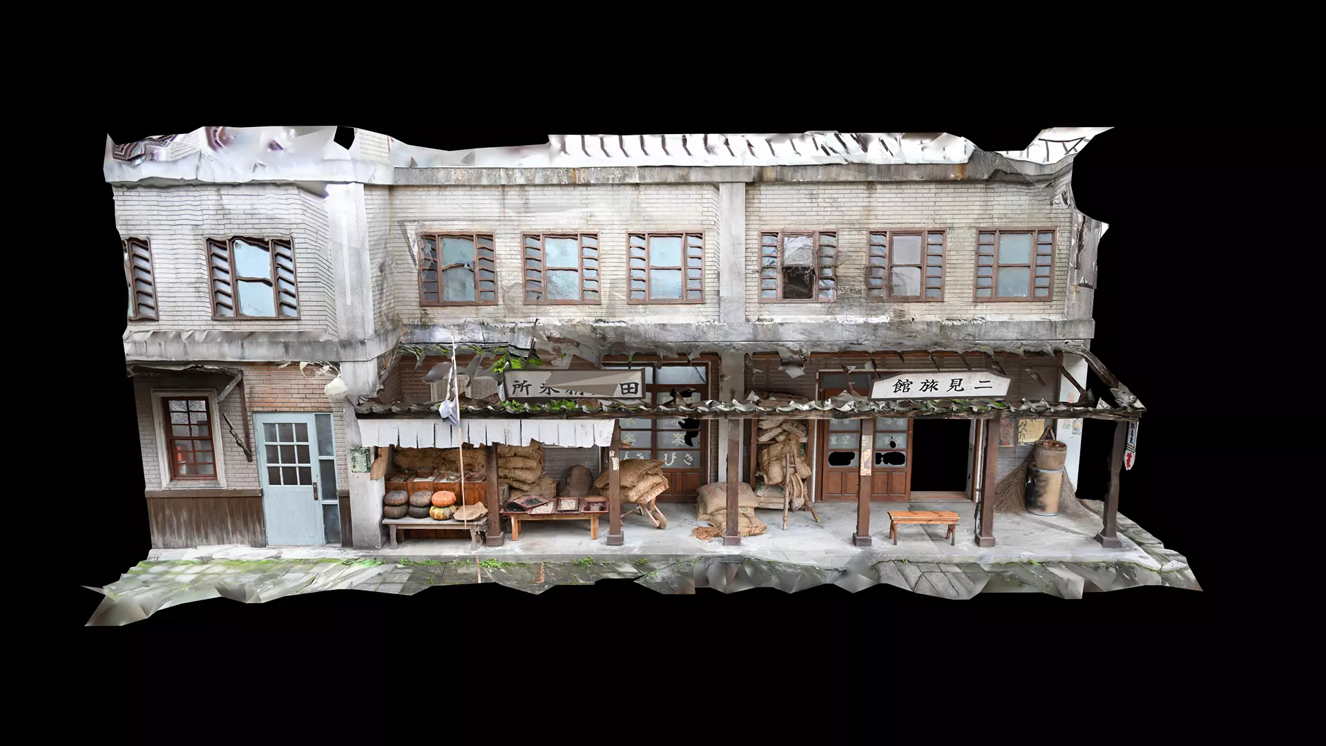Old Asian Building 2 3D model_0