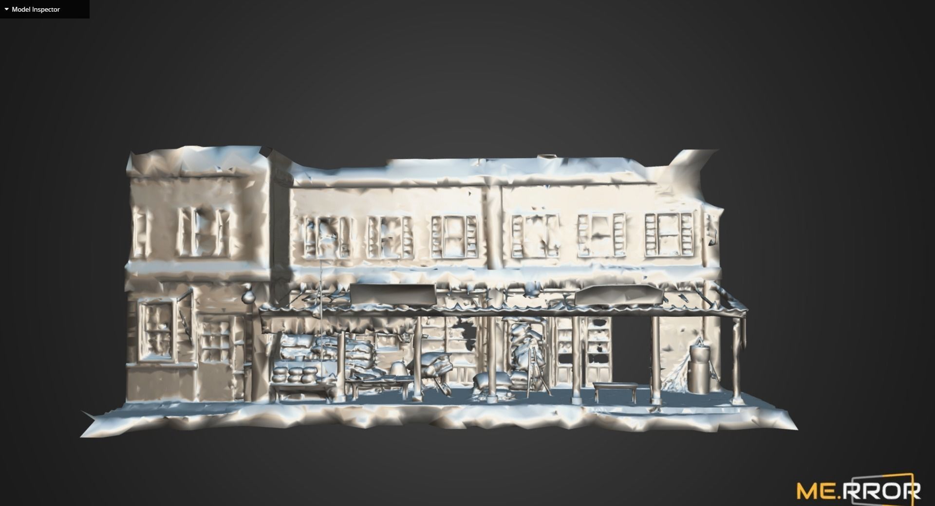 Old Asian Building 2 3D model_10