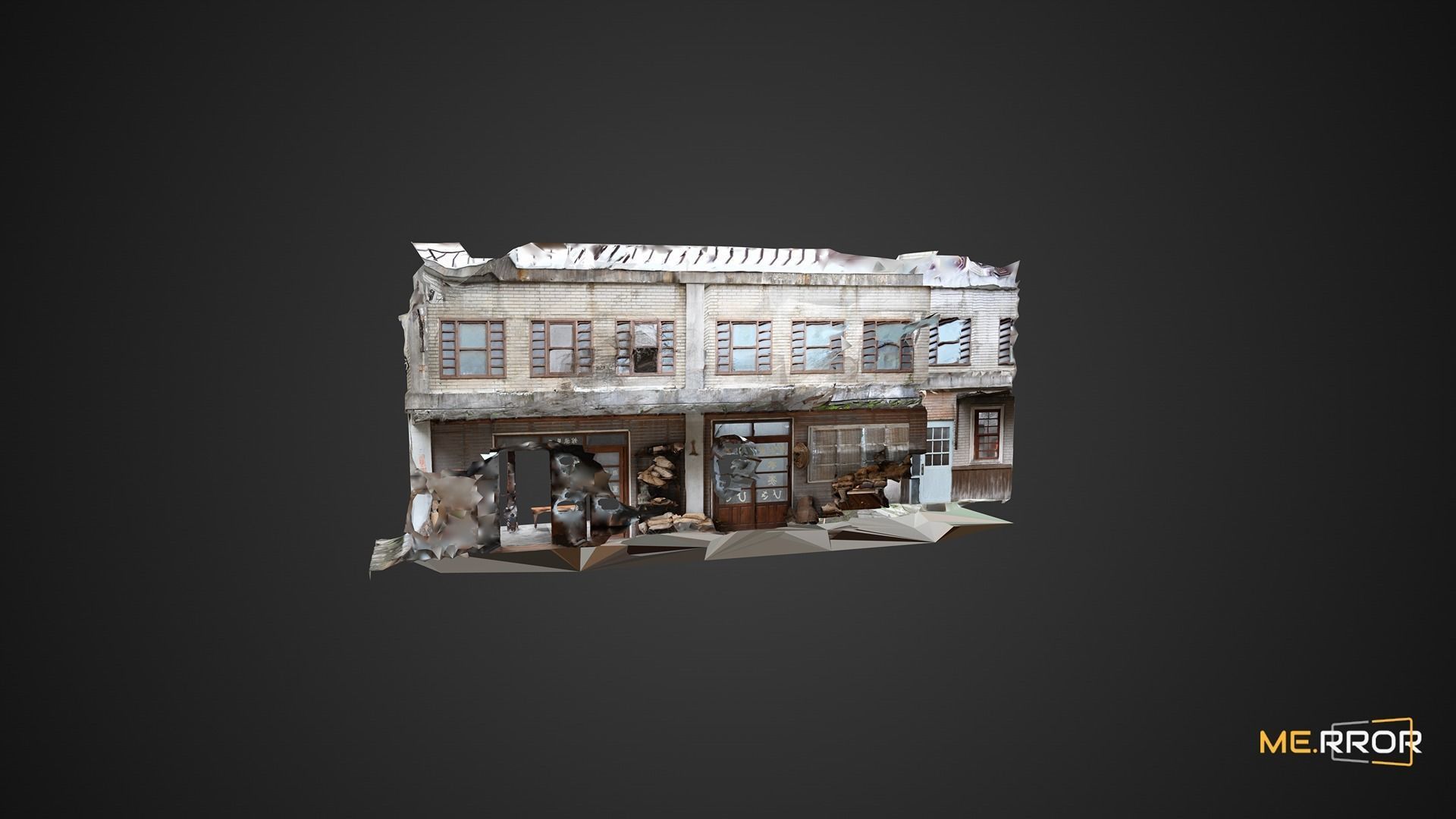 Old Asian Building 2 3D model_3