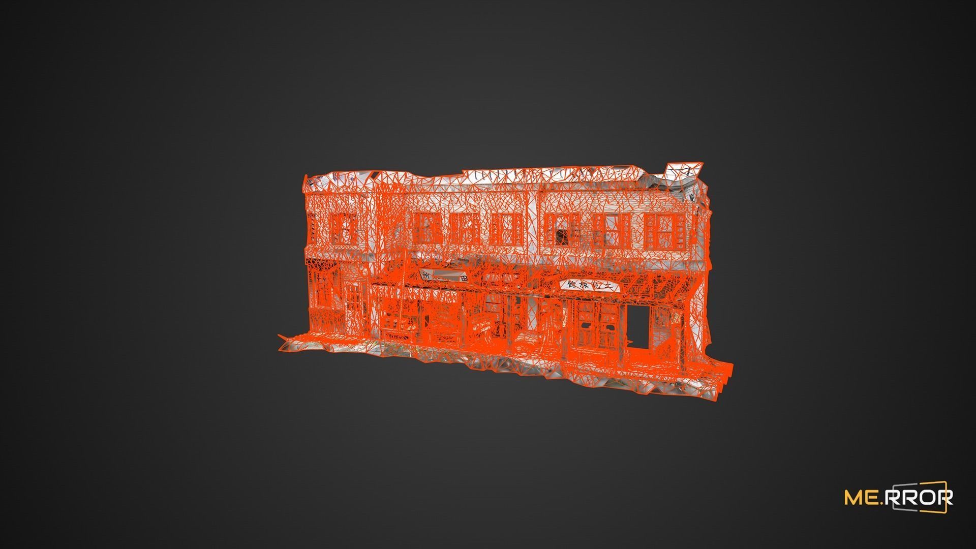 Old Asian Building 2 3D model_8