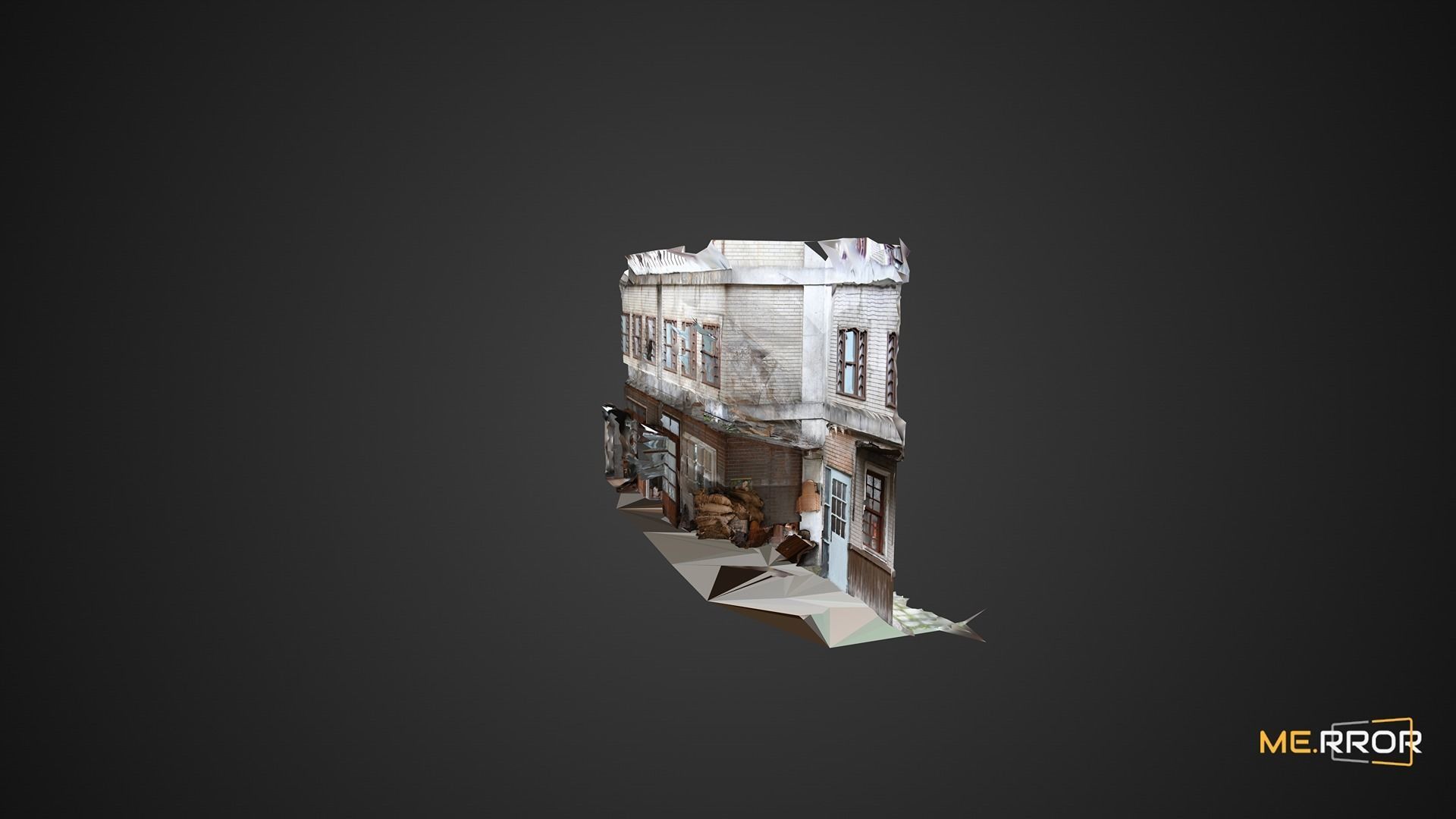 Old Asian Building 2 3D model_5