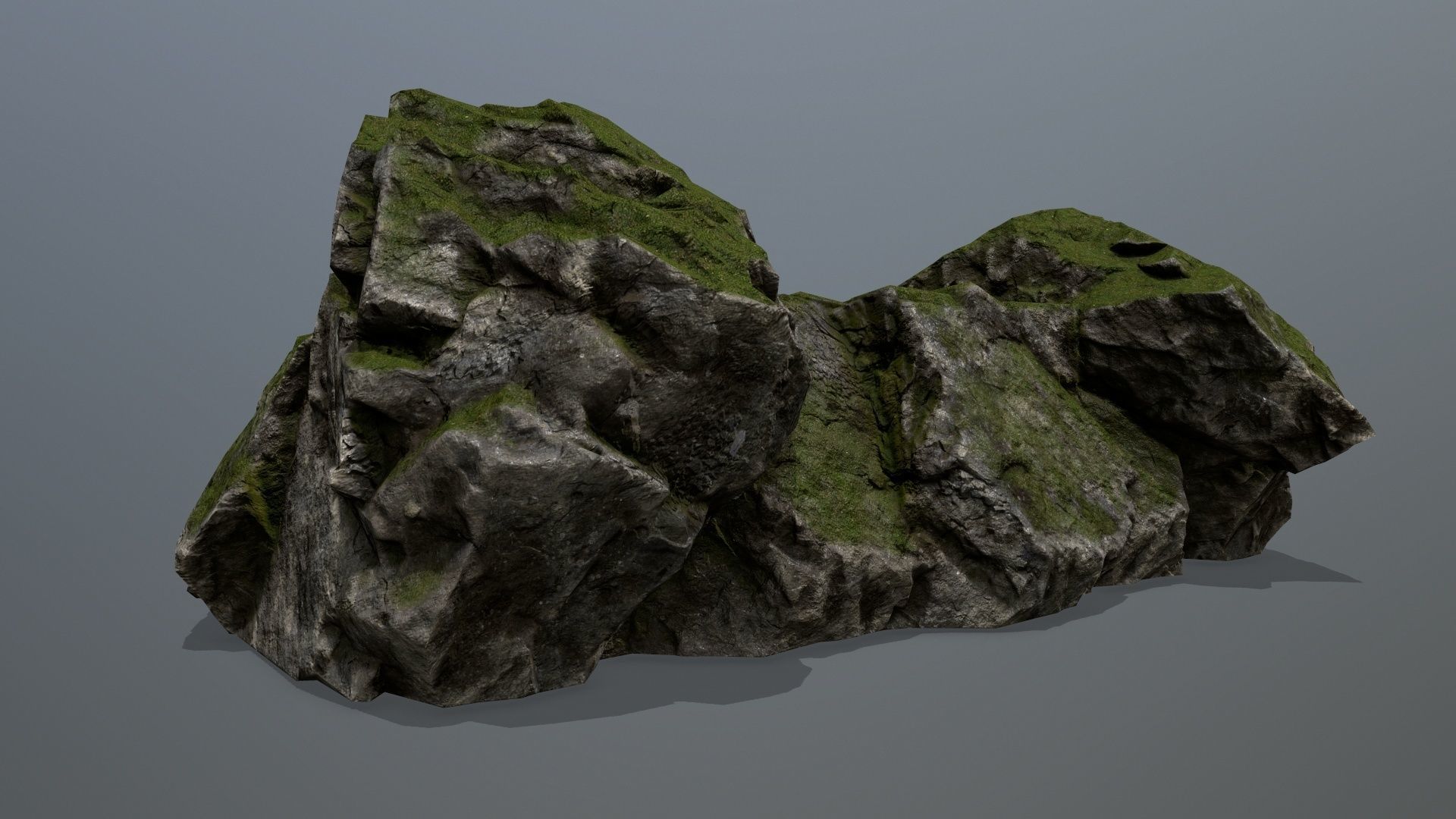 Rock Gate Low-poly 3D model_13