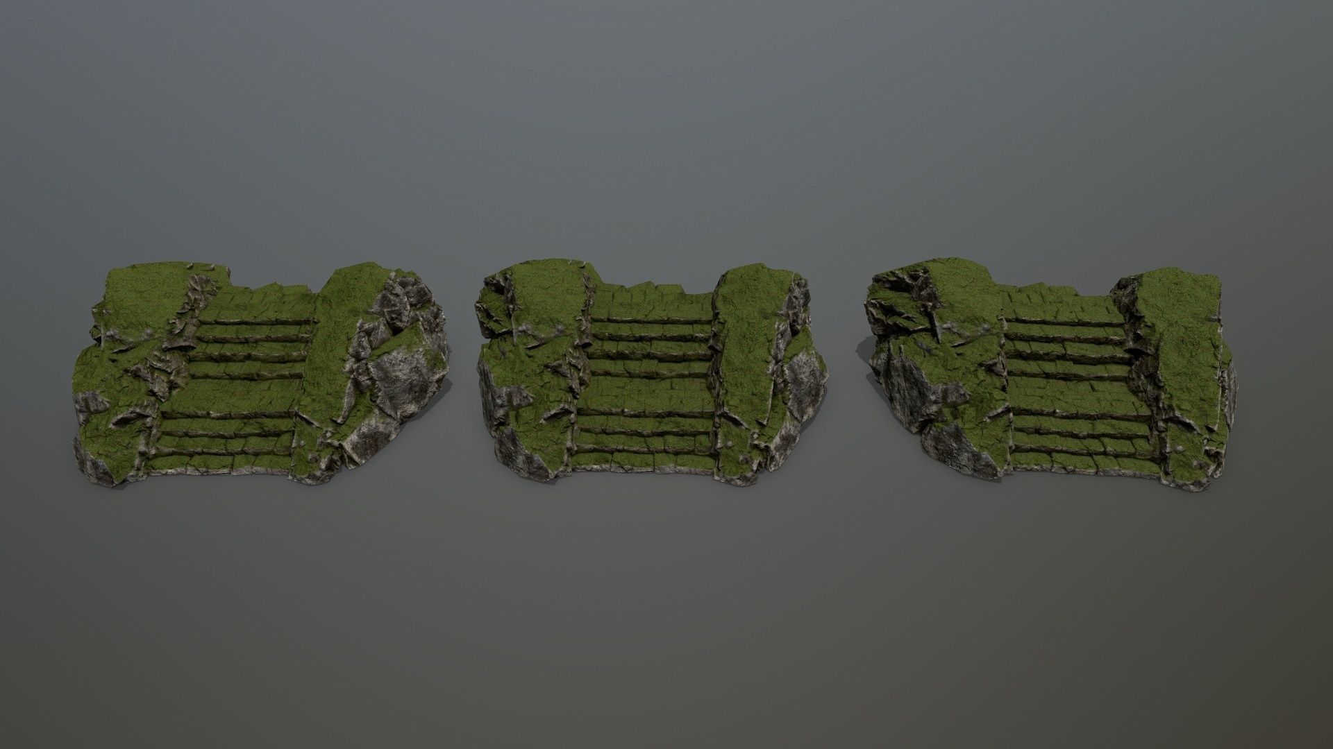 Rock Gate Low-poly 3D model_17