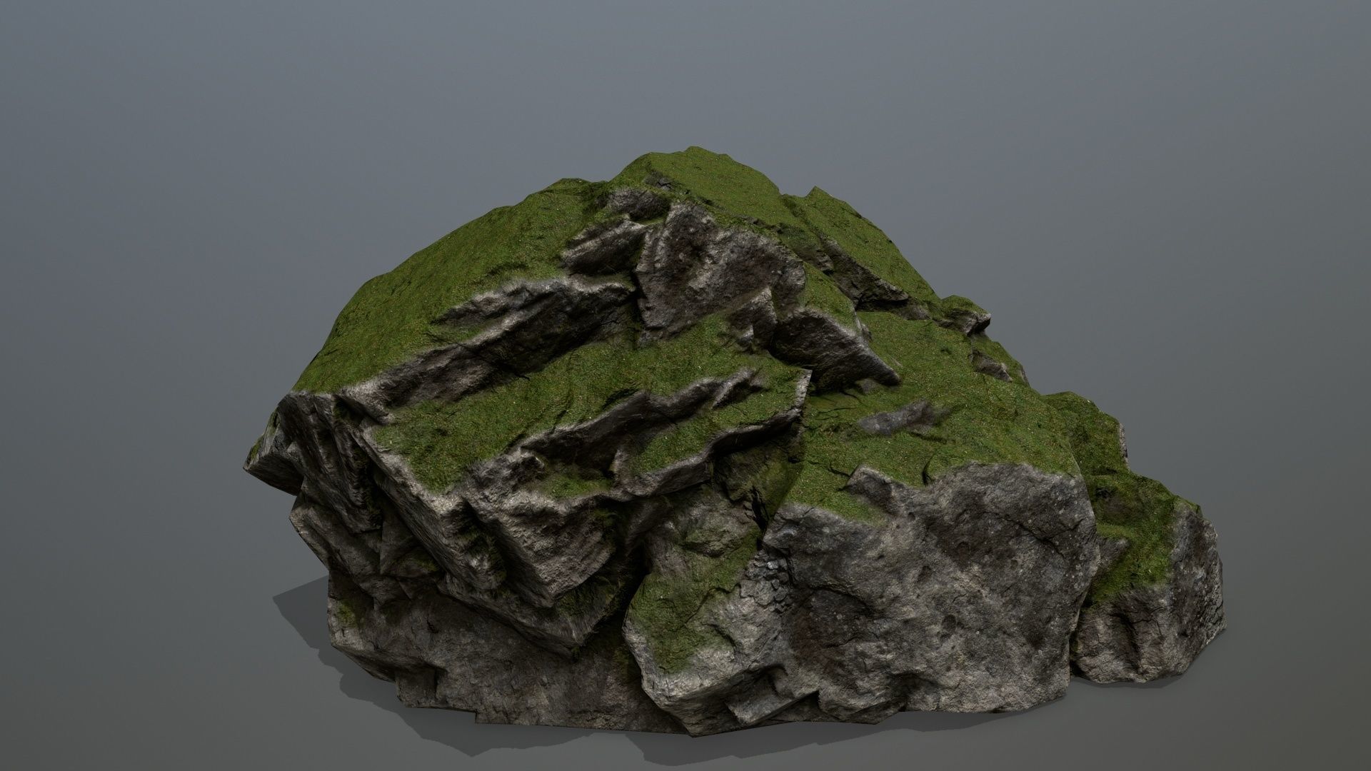 Rock Gate Low-poly 3D model_3