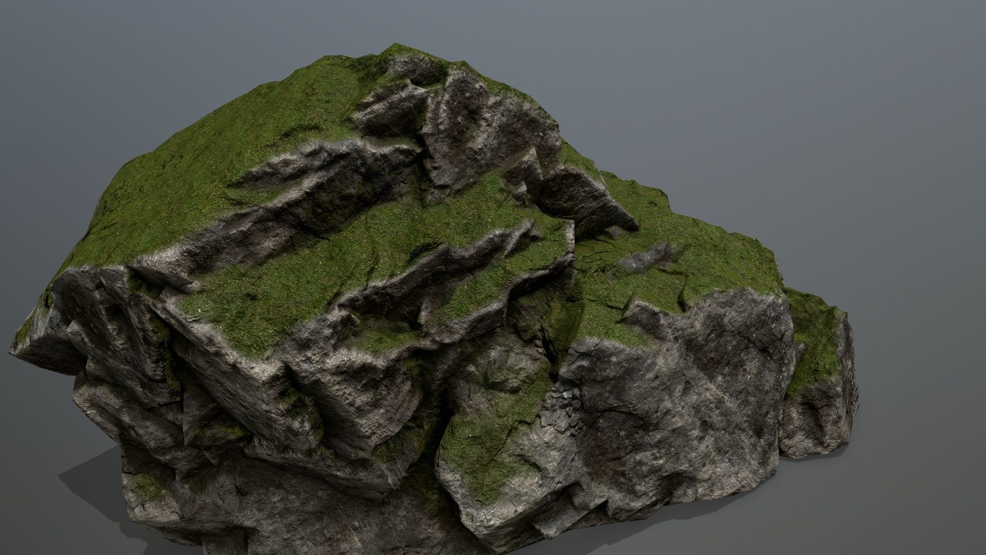 Rock Gate Low-poly 3D model_15