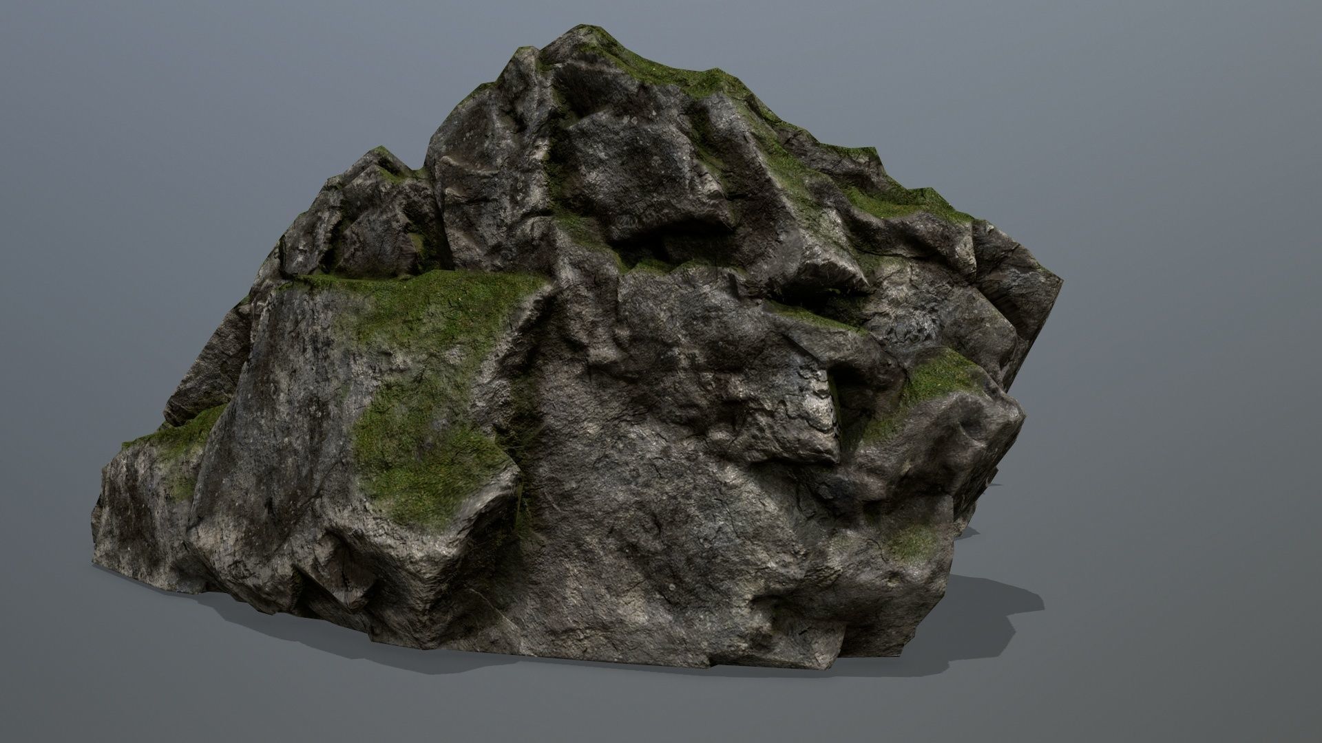 Rock Gate Low-poly 3D model_12