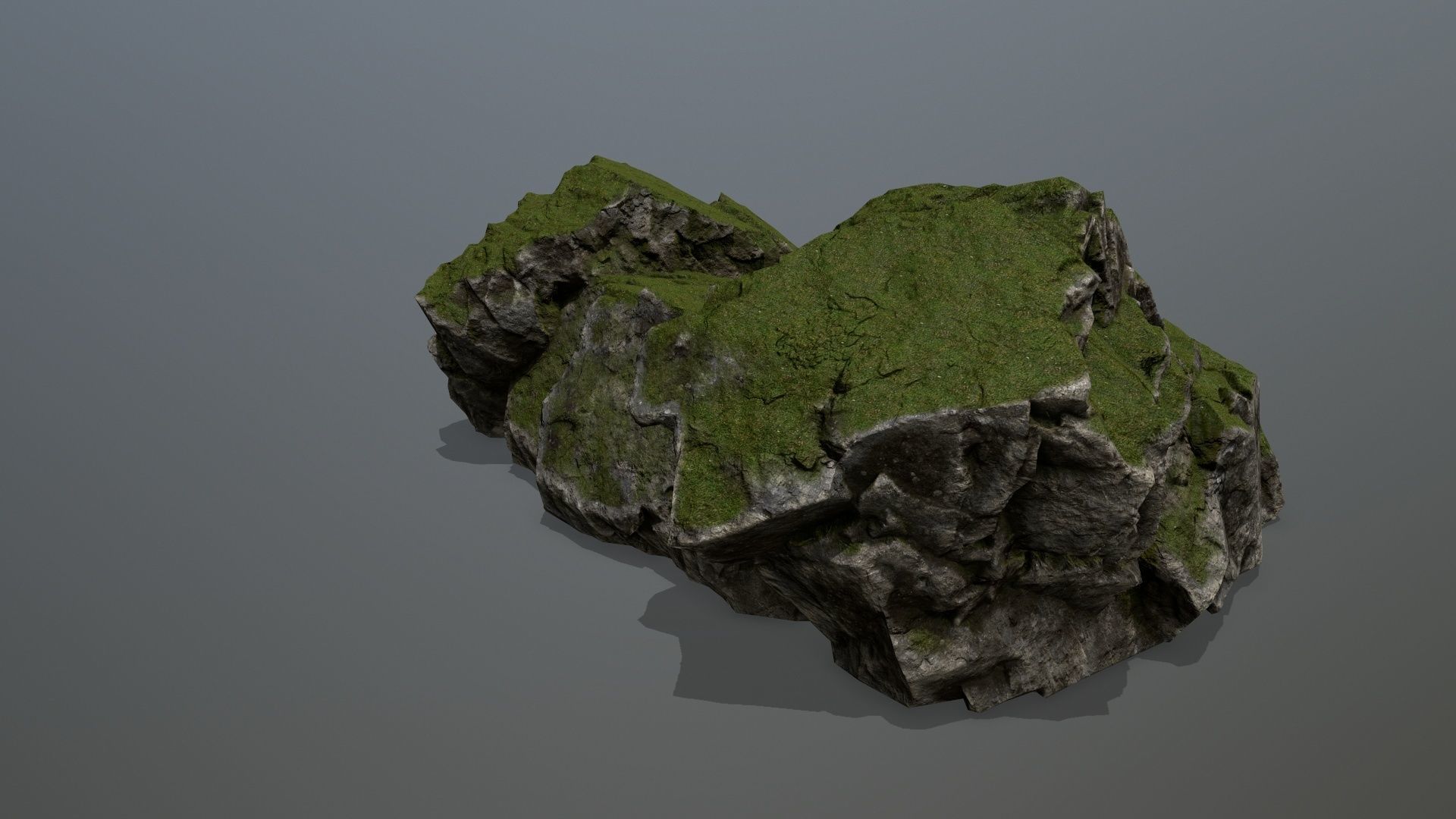 Rock Gate Low-poly 3D model_4