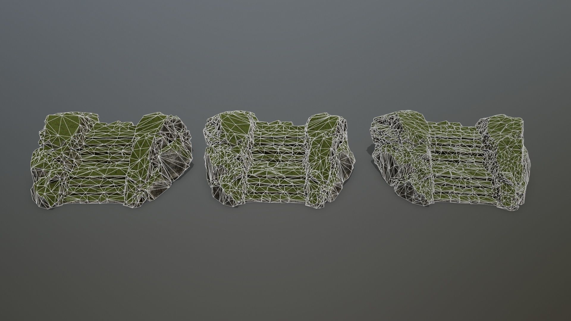 Rock Gate Low-poly 3D model_18