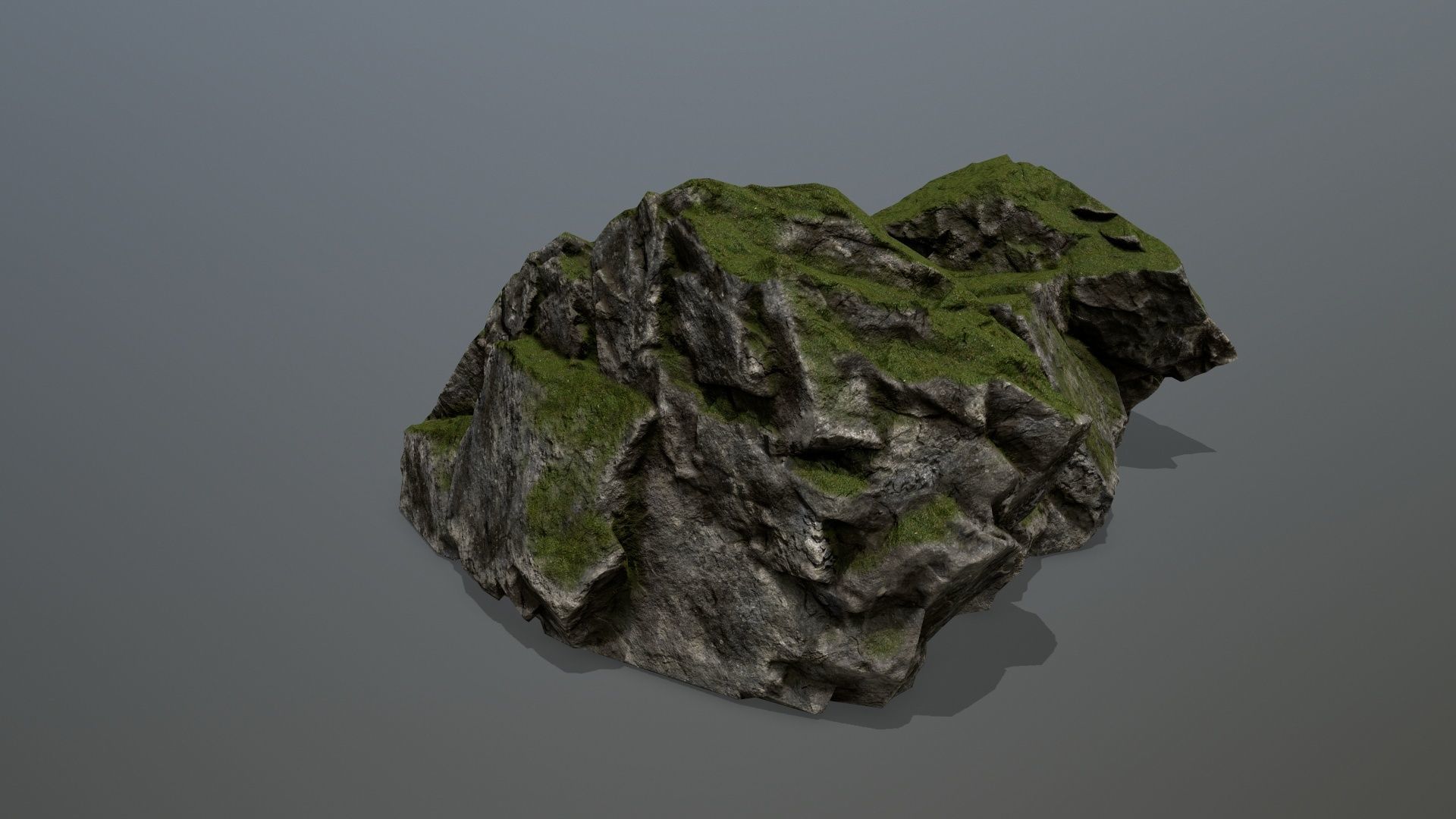 Rock Gate Low-poly 3D model_6