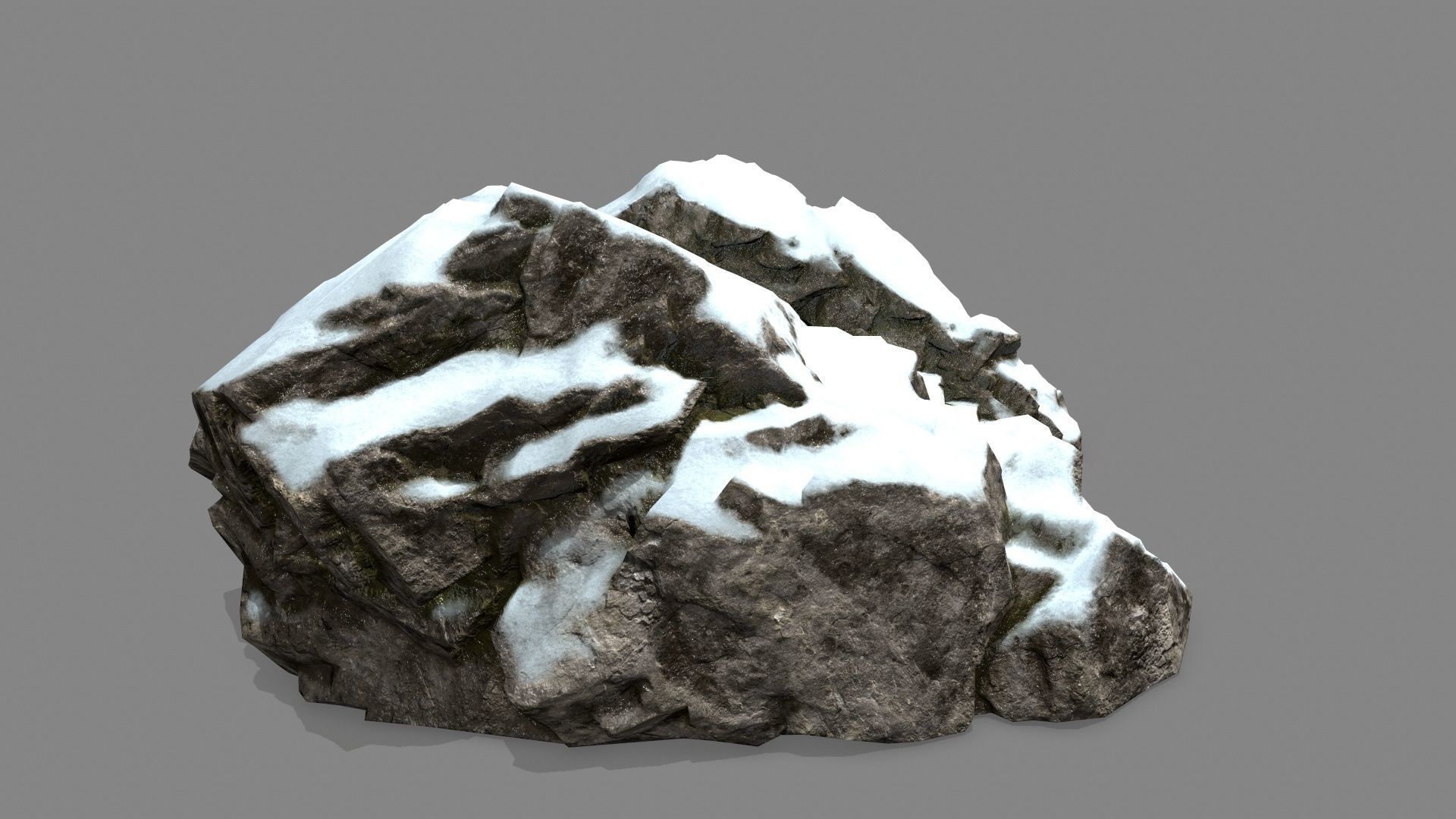 Rock Gate Low-poly 3D model_7