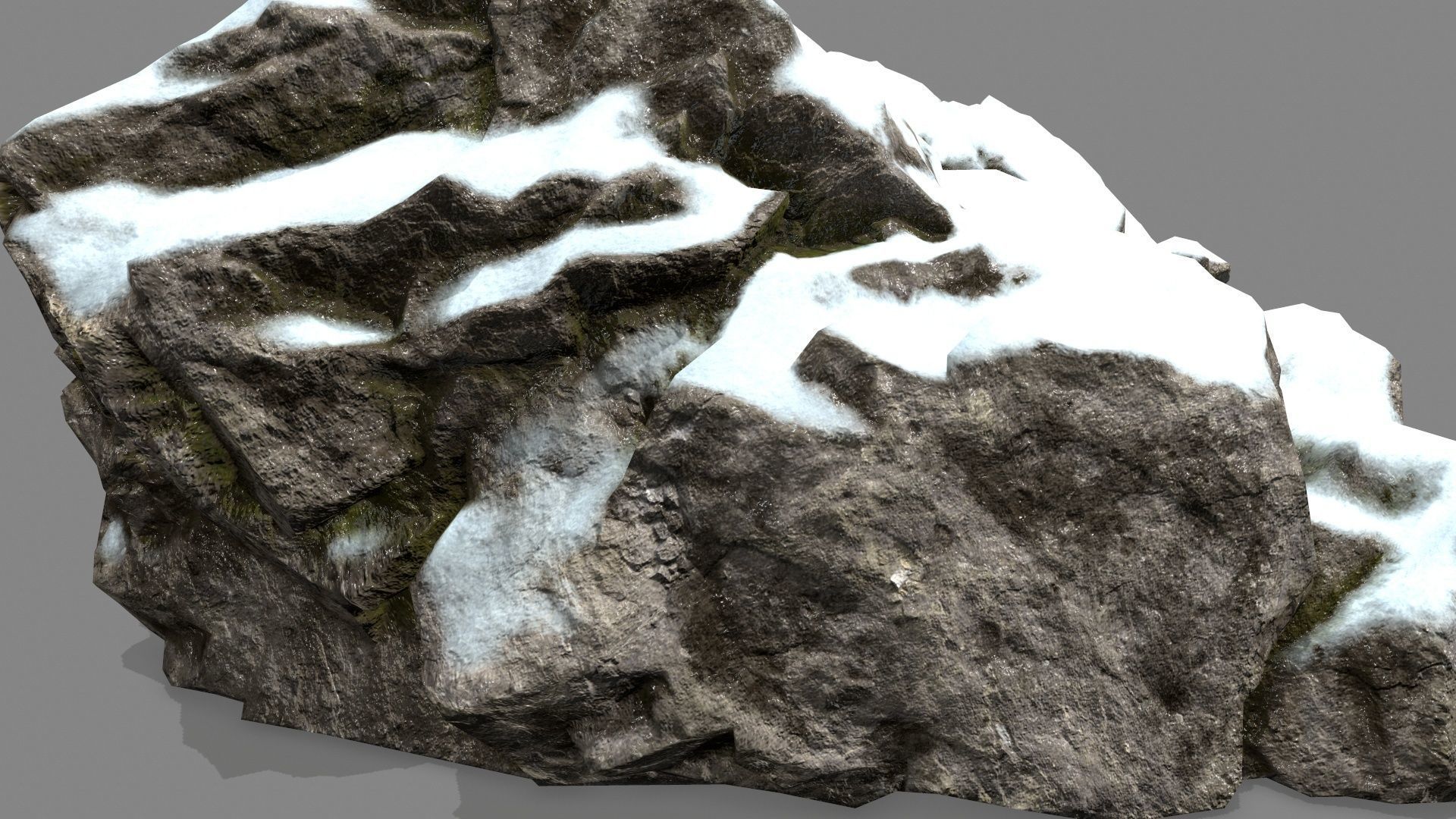 Rock Gate Low-poly 3D model_13