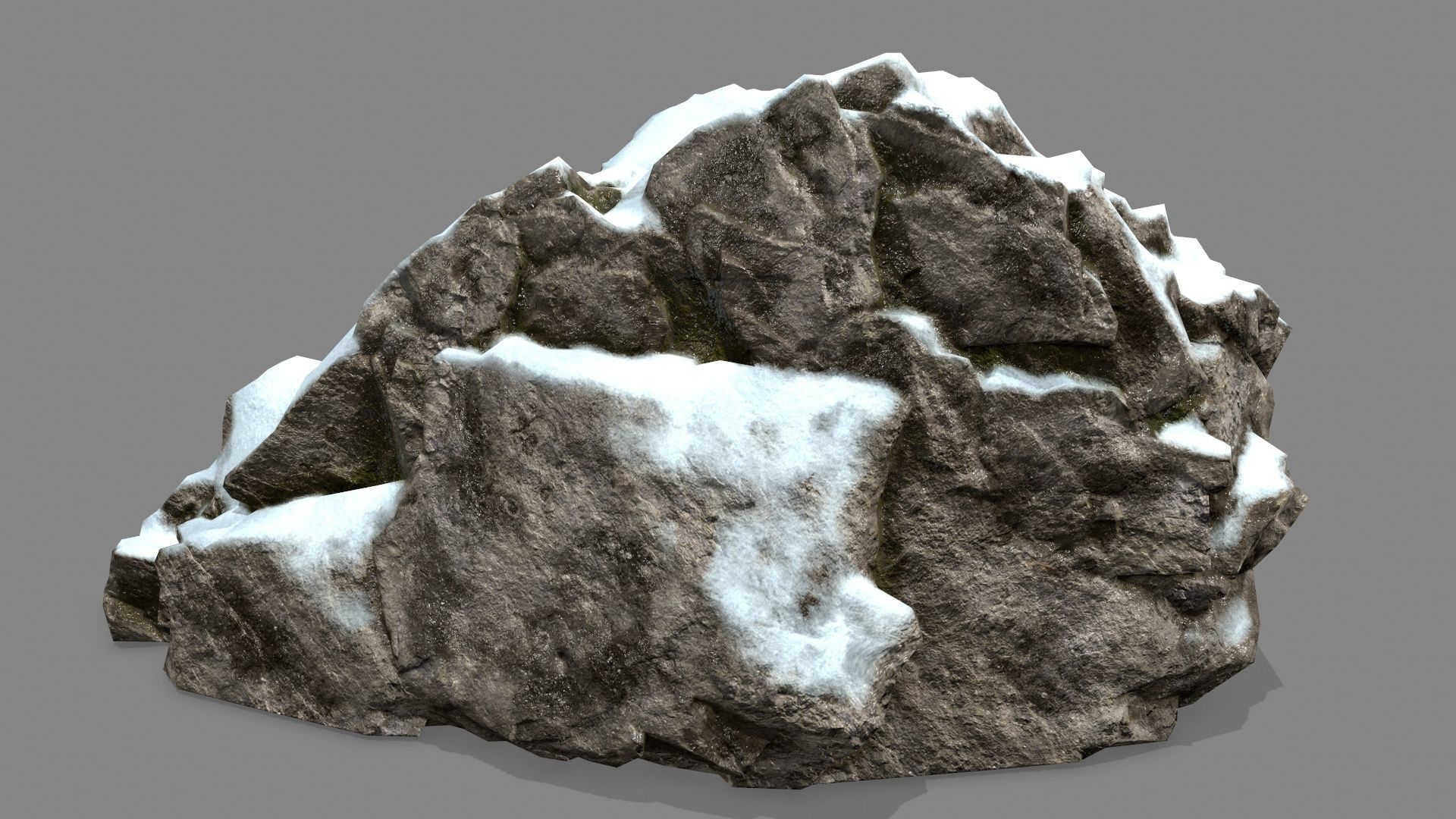 Rock Gate Low-poly 3D model_11