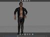 laos Game Black Male Teen Low-poly 3D model_2