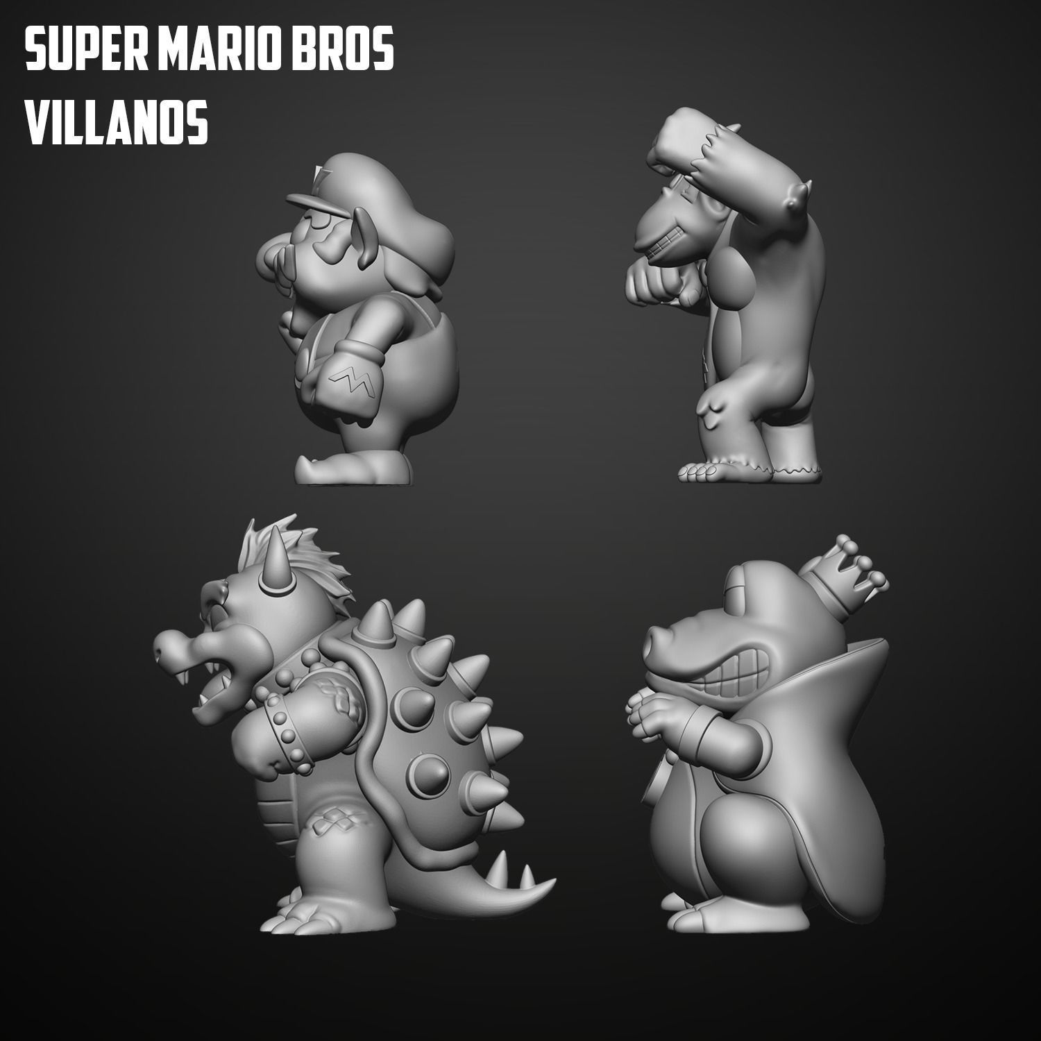 SUPER MARIO BROS VILLANOS 3D print model_4
