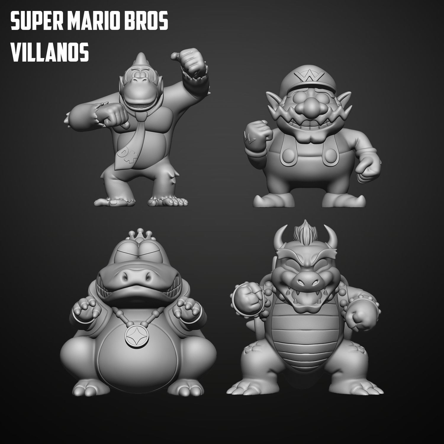 SUPER MARIO BROS VILLANOS 3D print model_1