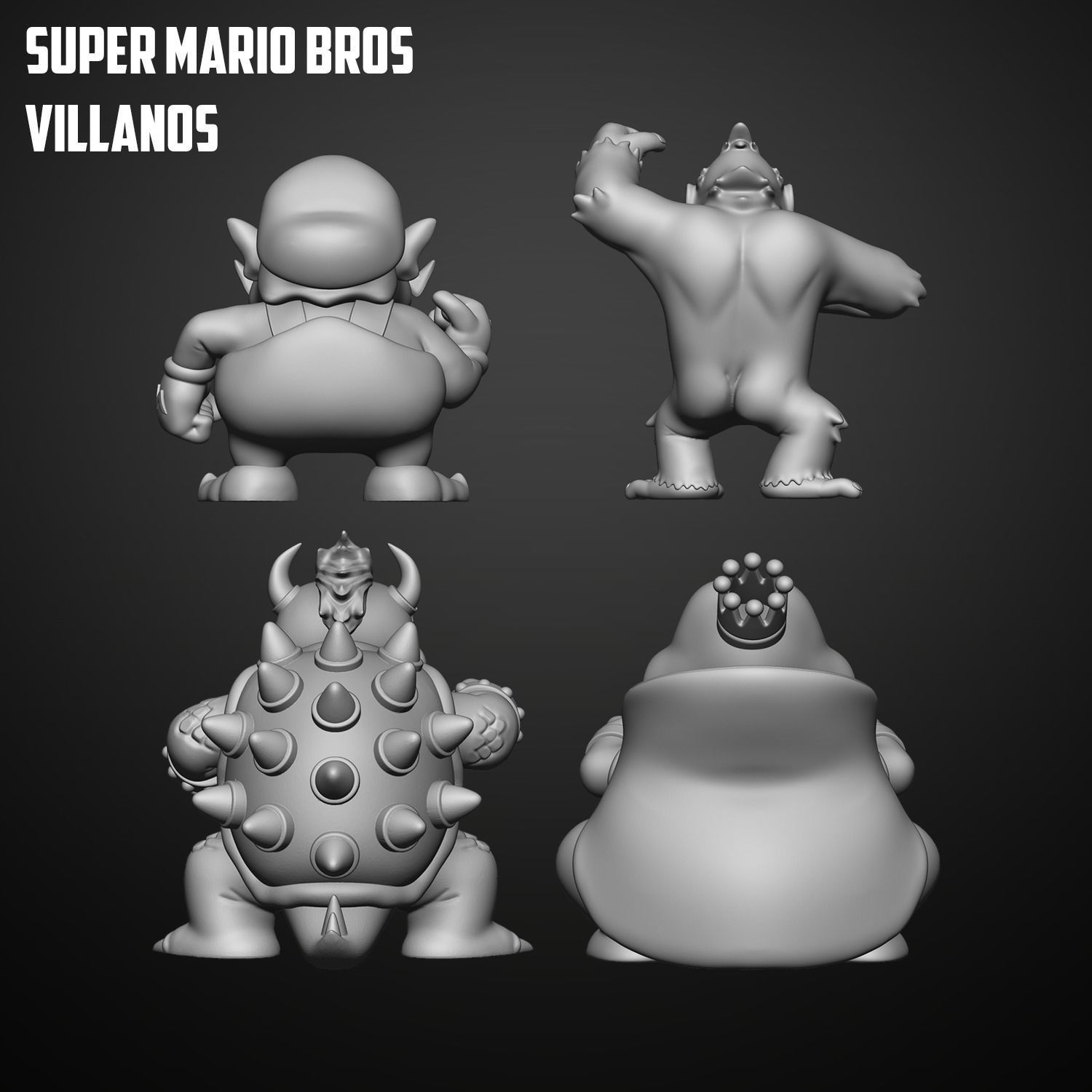 SUPER MARIO BROS VILLANOS 3D print model_3