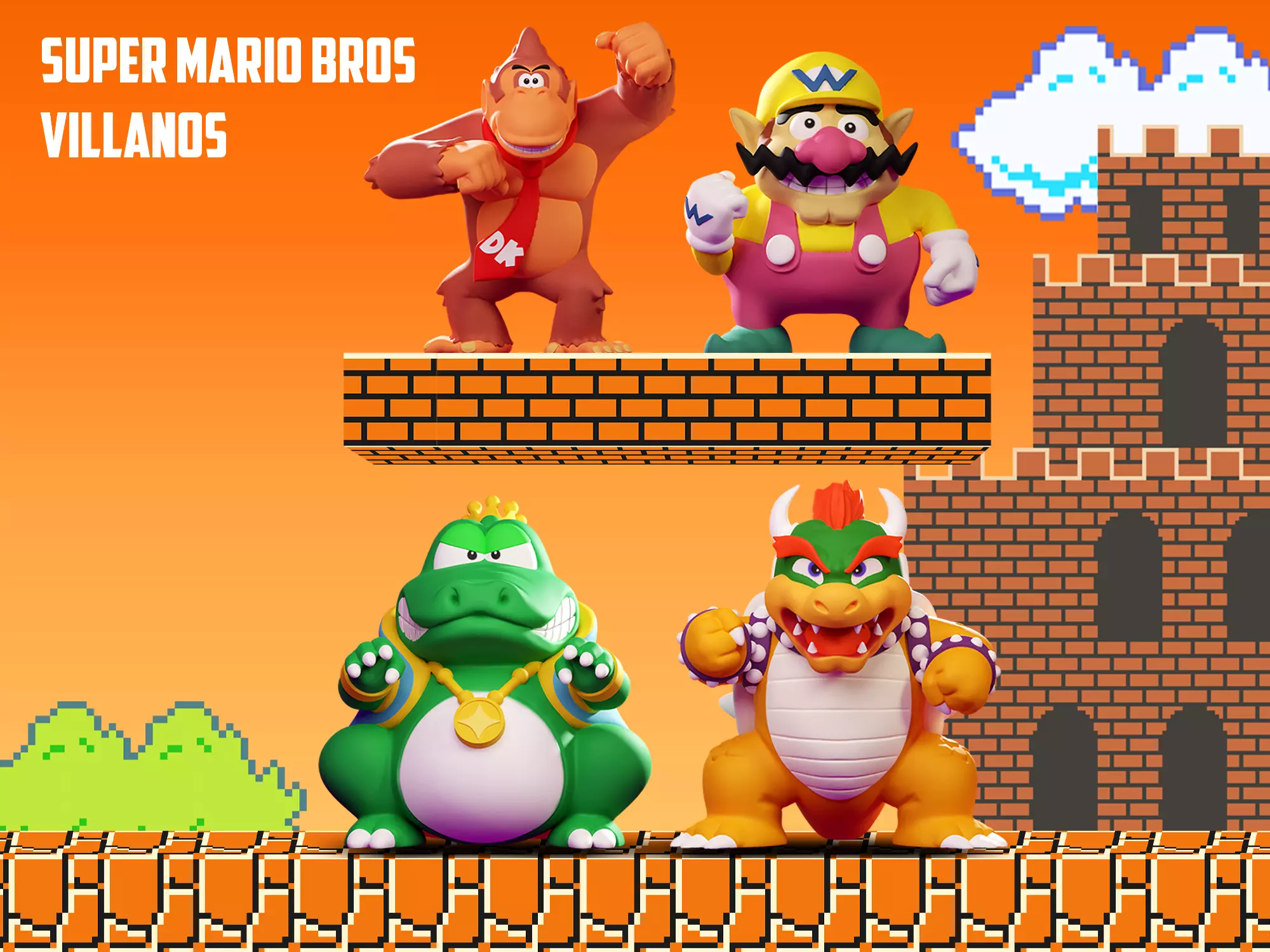 SUPER MARIO BROS VILLANOS 3D print model_0