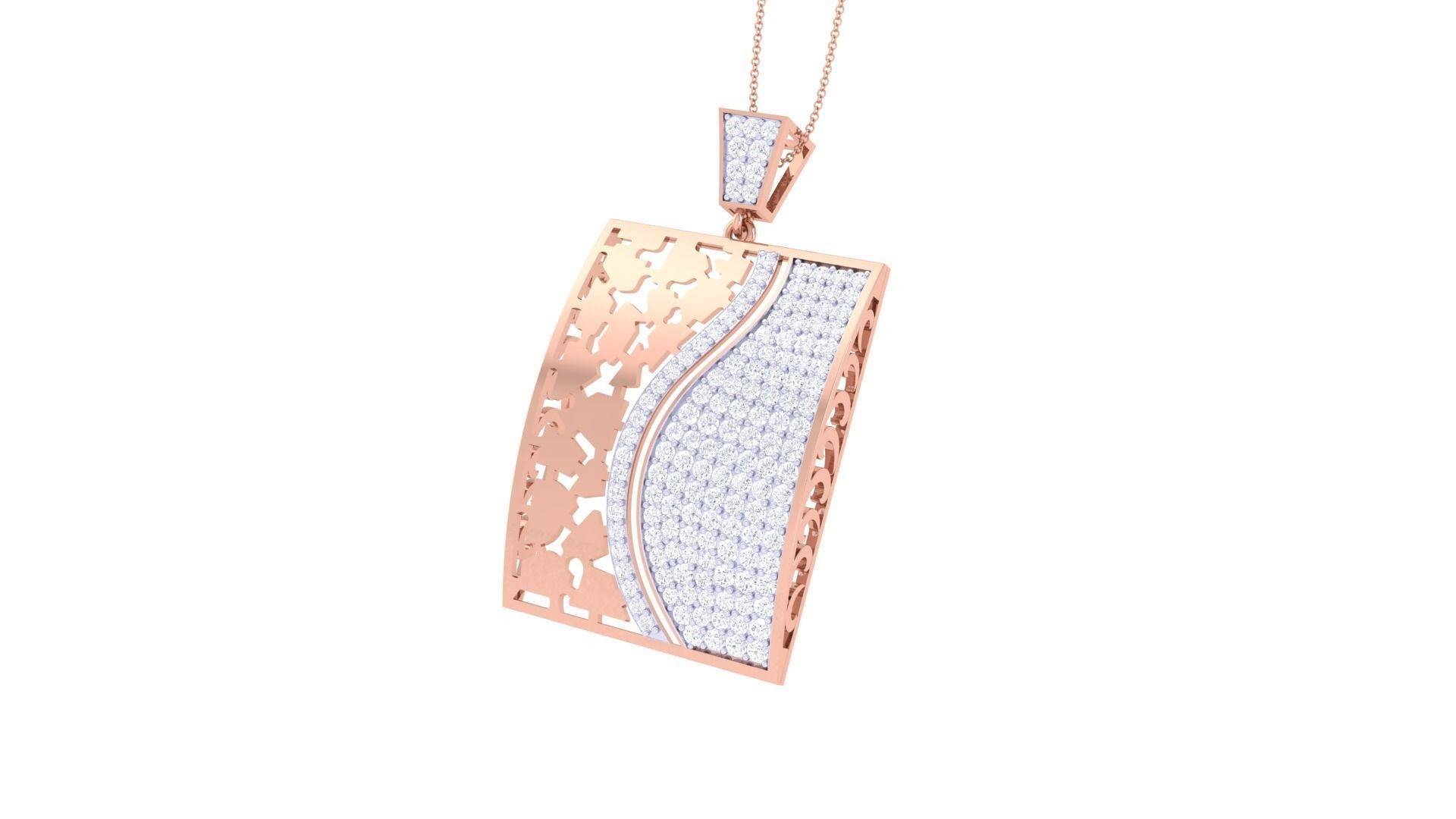 Women Pendant 3dm STL OBJ FBX Renders Details 3D print model_1