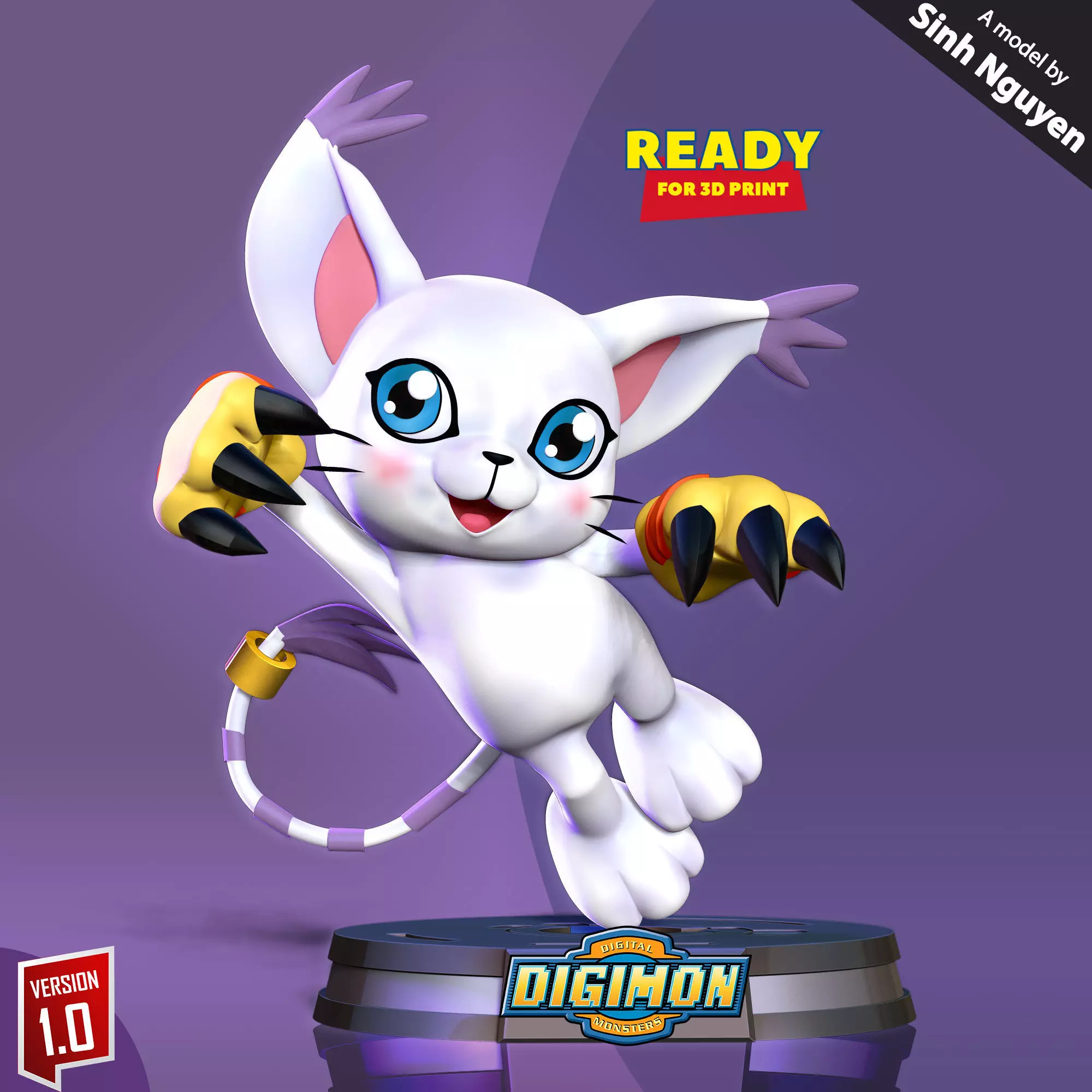 Tailmon - Digimon Adventure 3D print model