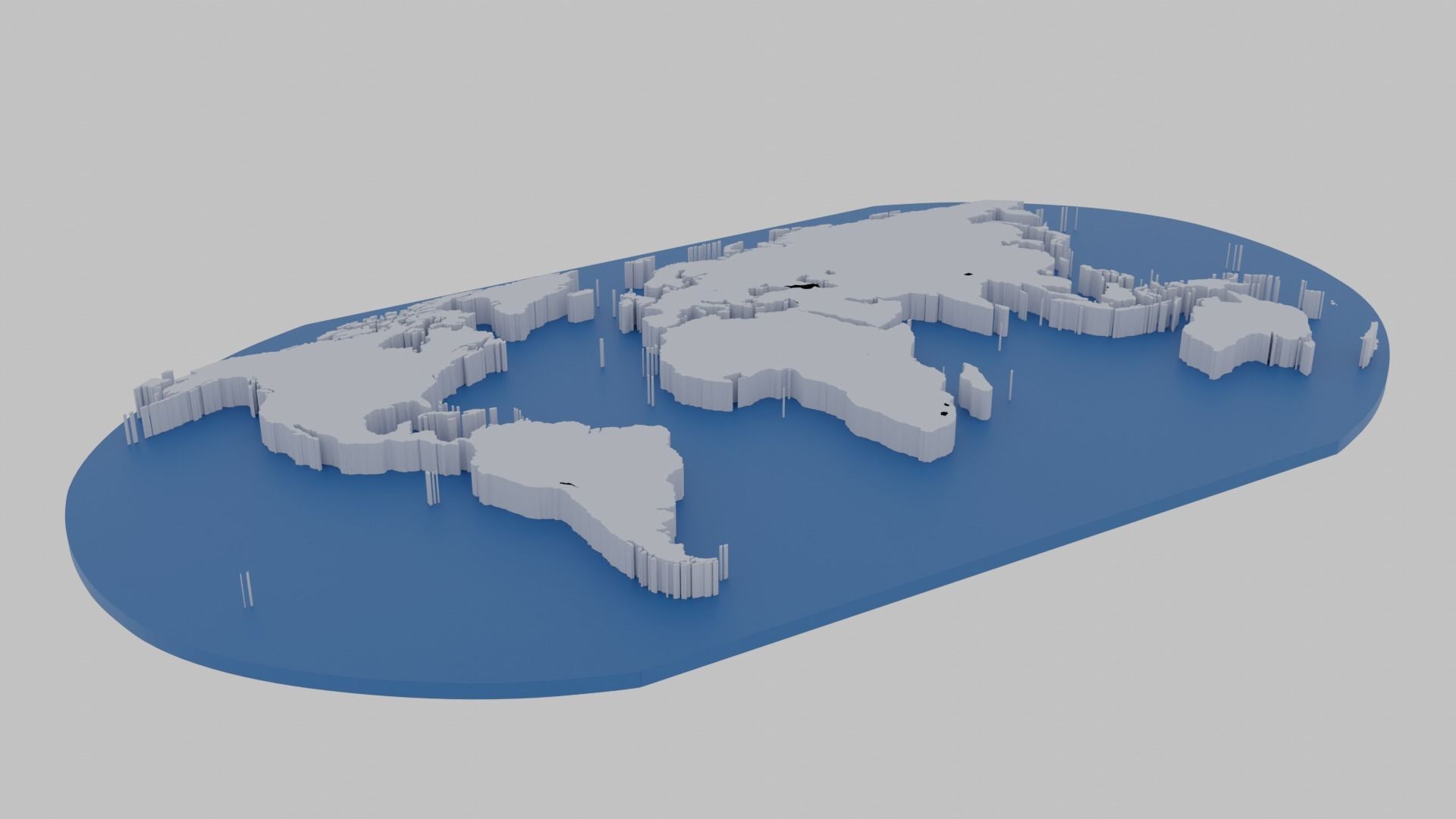 3D model World Map VR / AR / low-poly | CGTrader