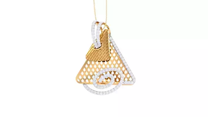 Women Pendant 3dm STL OBJ FBX Renders Details
