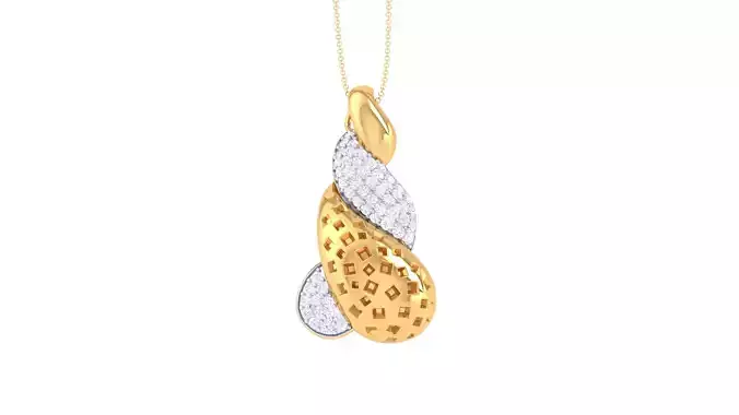 Women Pendant 3dm STL OBJ FBX Renders Details