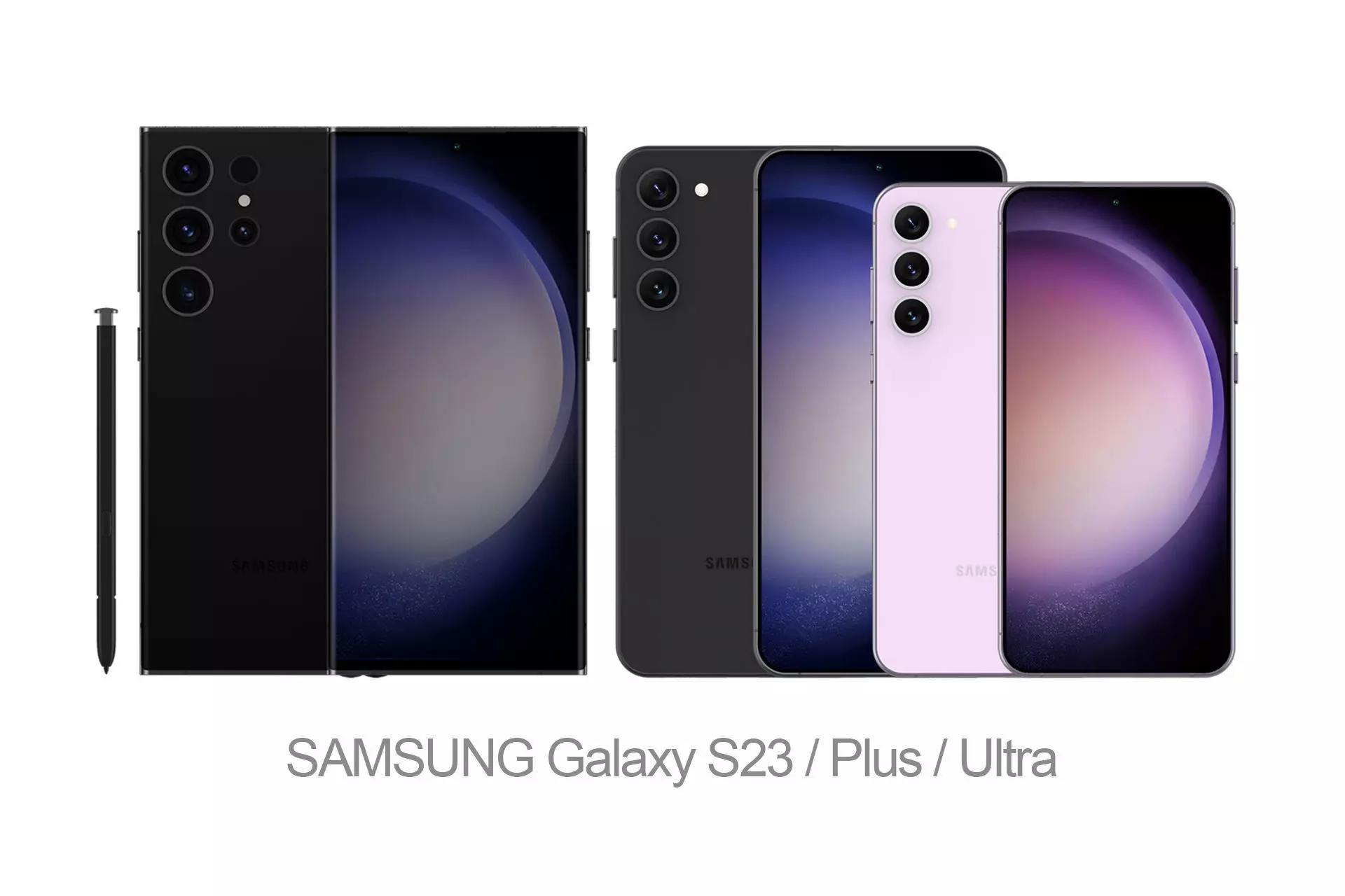 SAMSUNG Galaxy S23 All Series 3D model_0