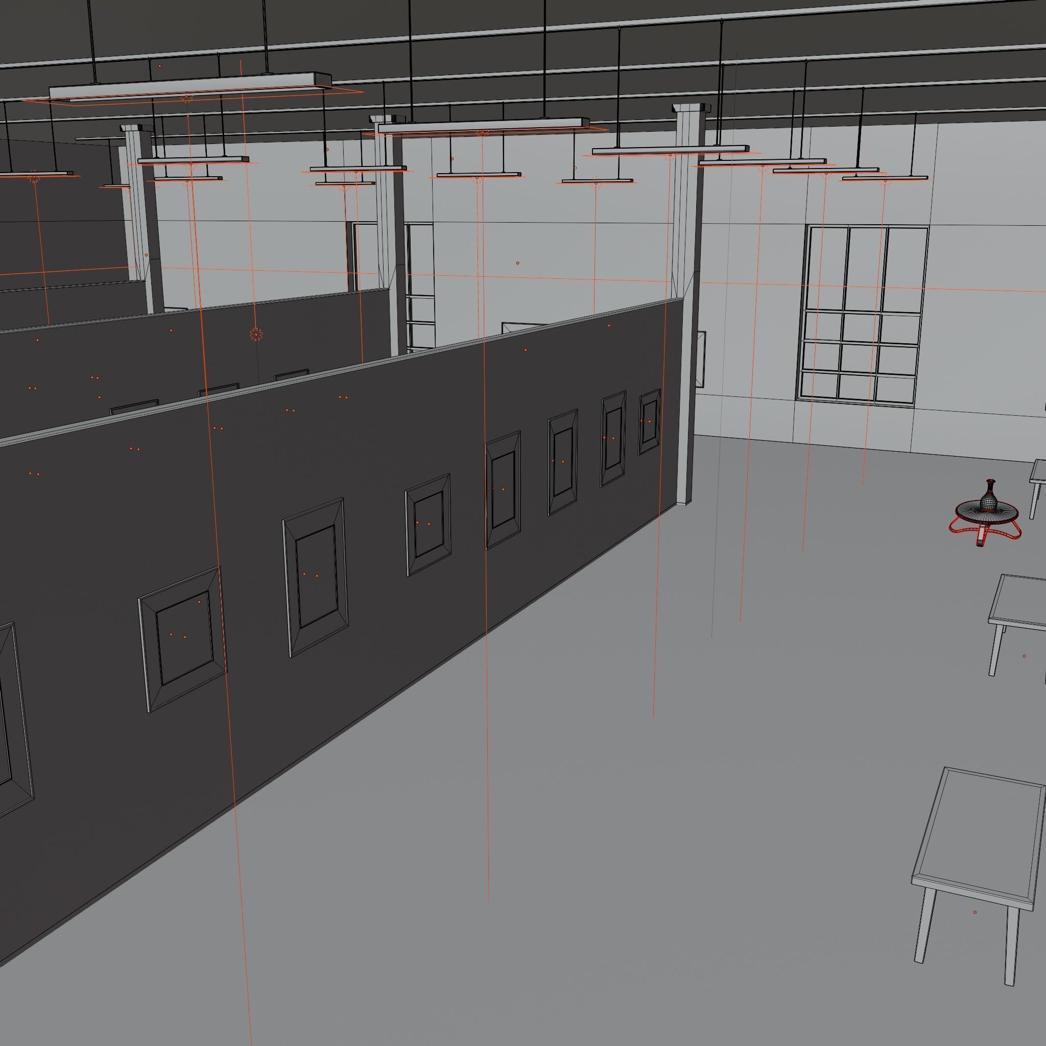 3D ART GALLERY Museum Interior 3D model_3