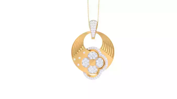 Women Pendant 3dm STL OBJ FBX Renders Details