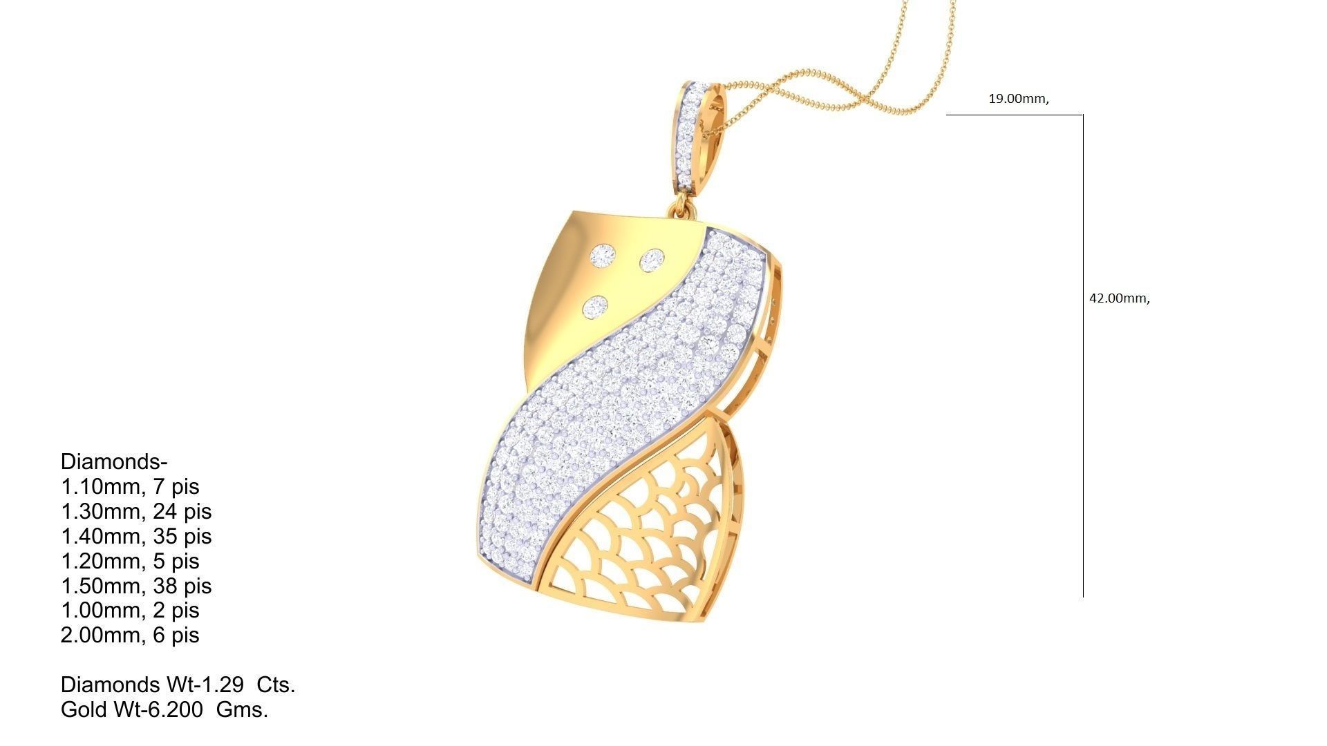 Women Pendant 3dm STL OBJ FBX Renders Details 3D print model_2