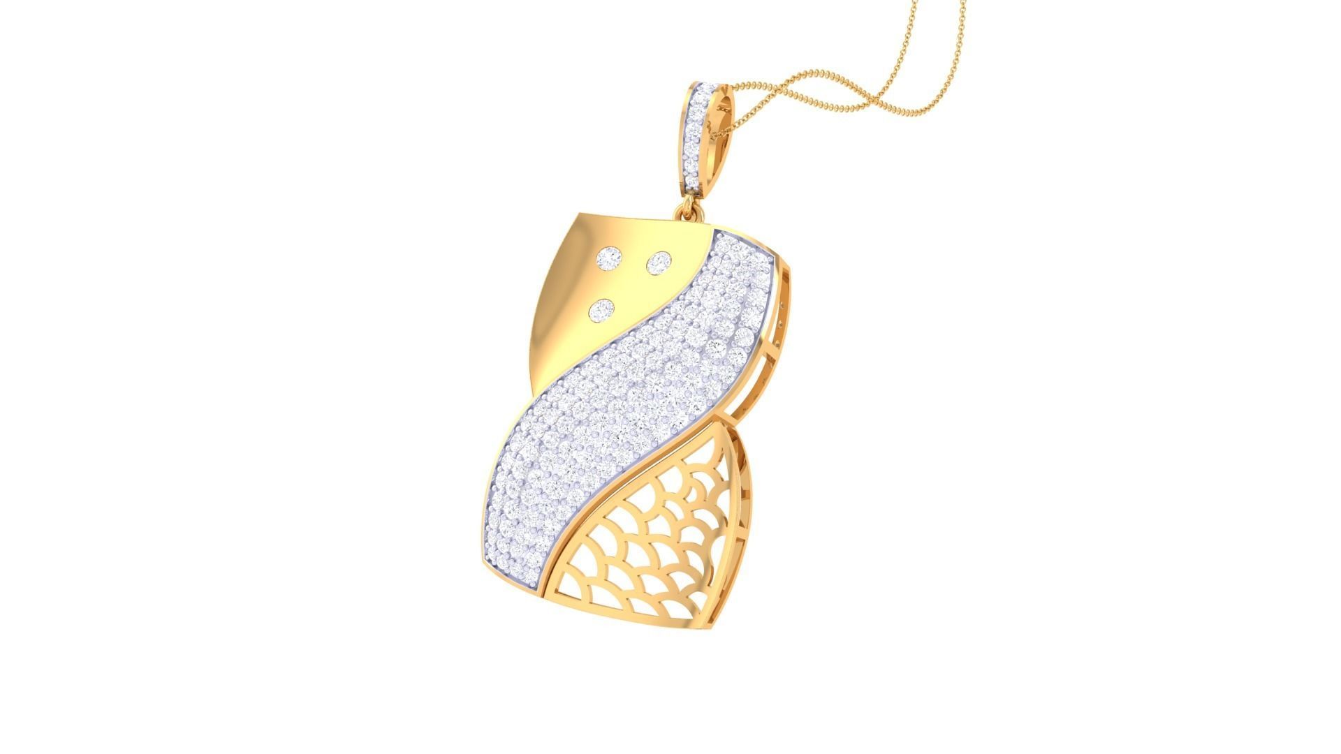 Women Pendant 3dm STL OBJ FBX Renders Details 3D print model_3